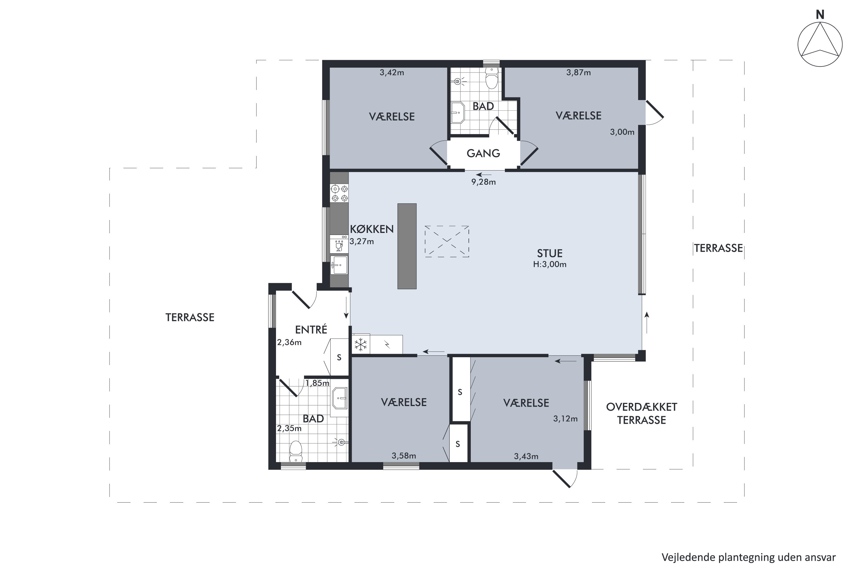 Plantegninger billede af Bogenshovedvej 7, Bogens Strand, 8400 Ebeltoft