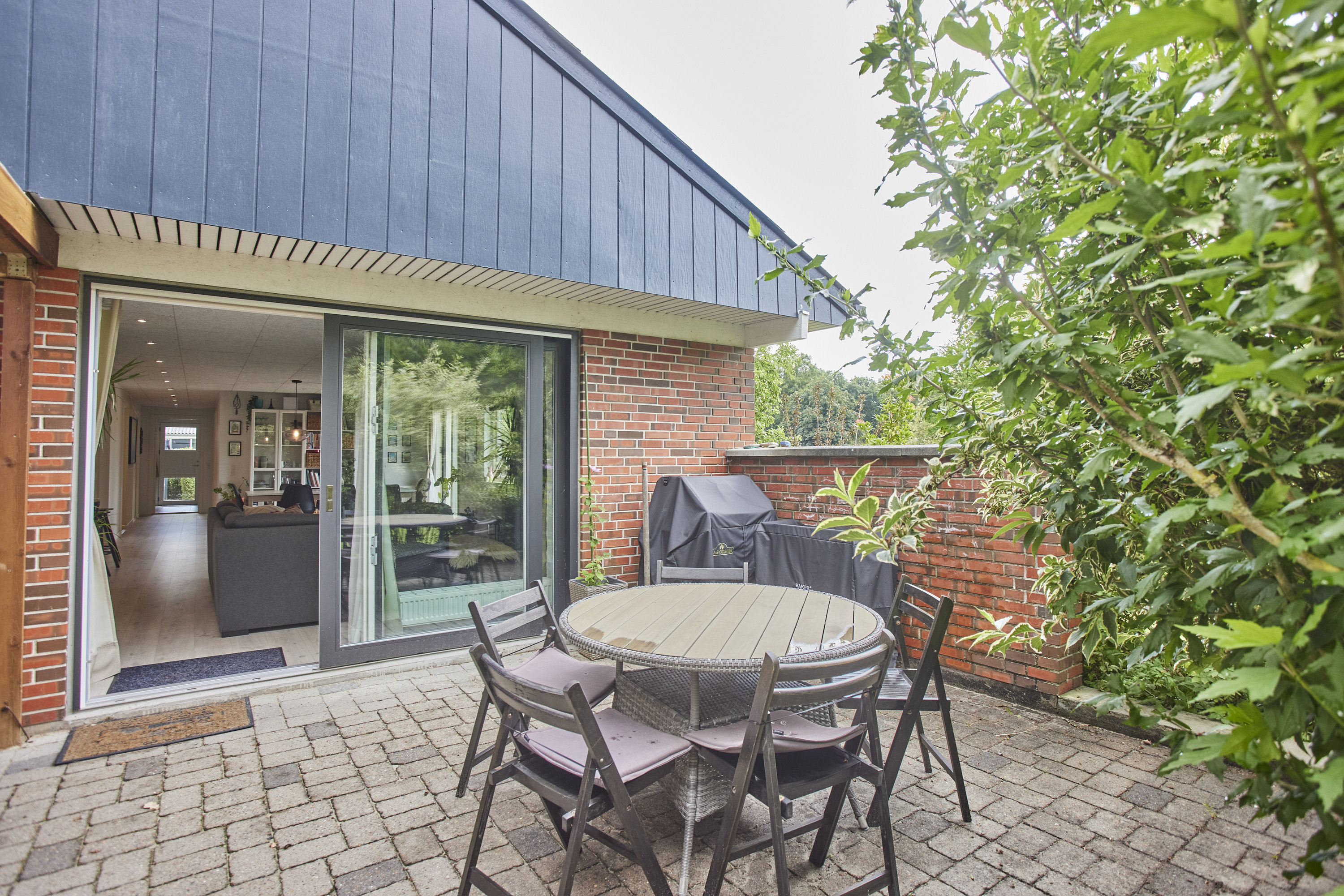 Fremhævet terrasse billede i fuldskærmstilstand. Billede af Højmarkstoften 13, 8600 Silkeborg