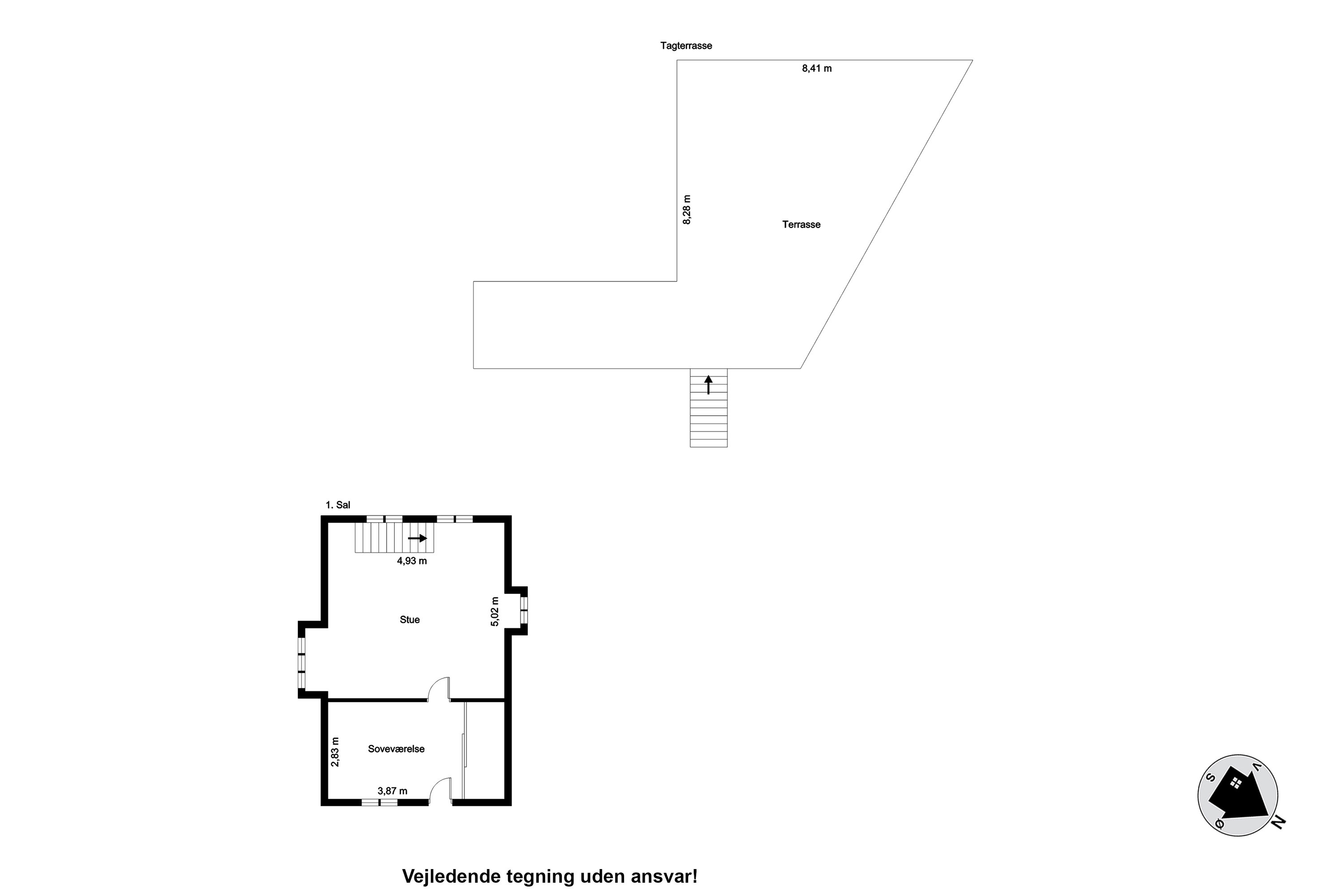 Plantegninger billede af Skærumvej 17, Lendum, 9870 Sindal