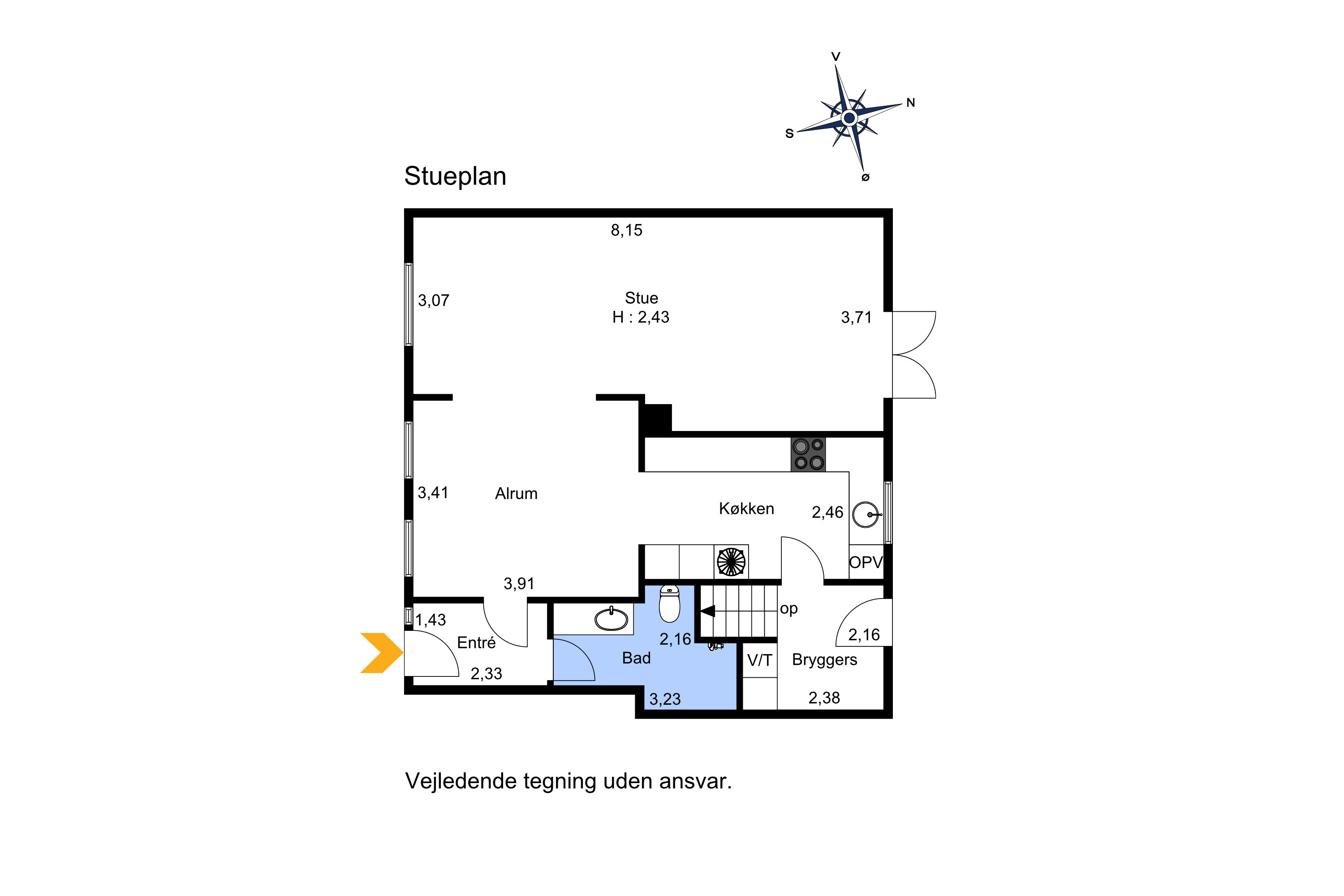Plantegninger billede af Vestergade 16B, Skanderborg By, 8660 Skanderborg
