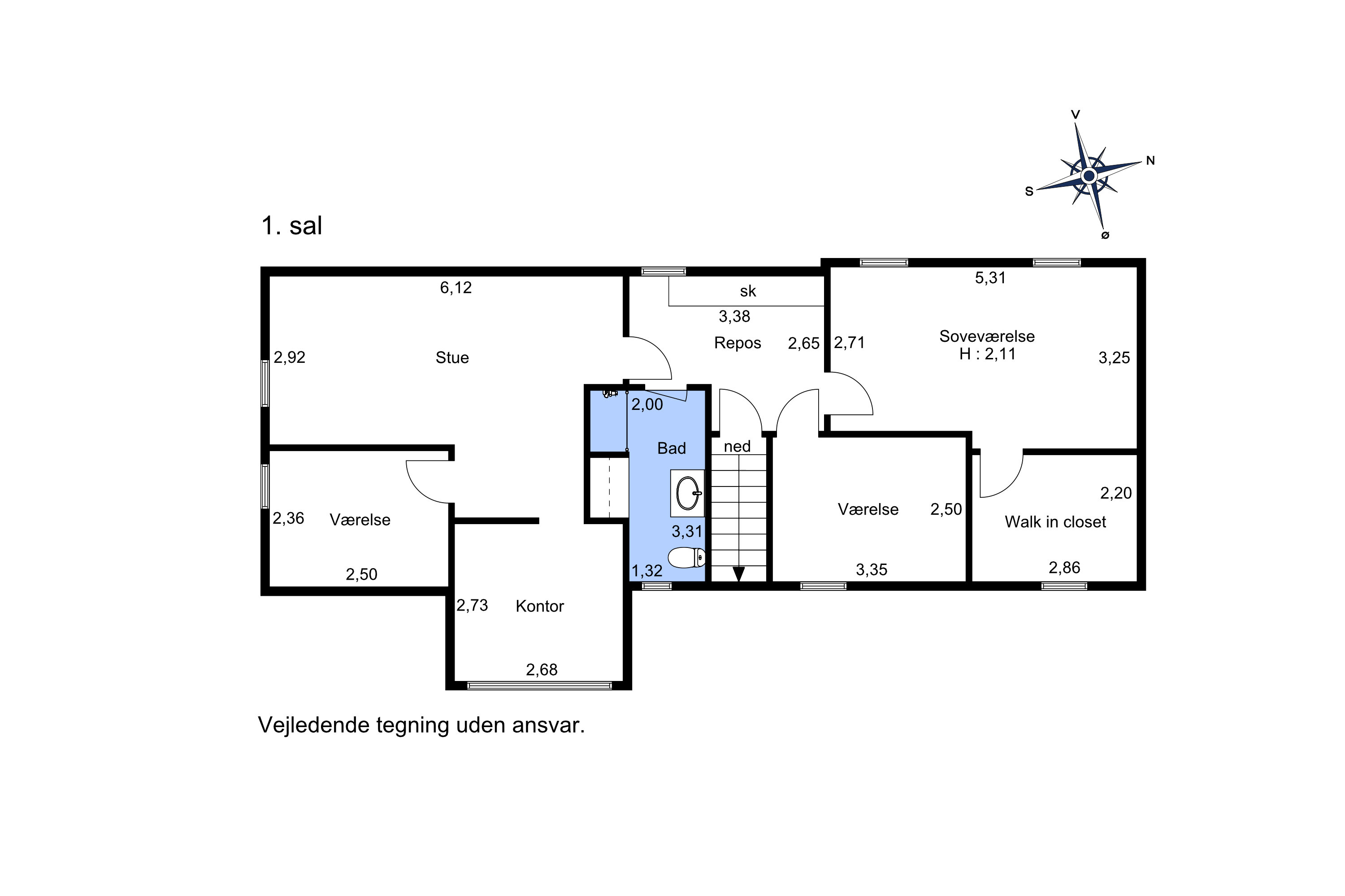 Plantegninger billede af Vestergade 16B, Skanderborg By, 8660 Skanderborg