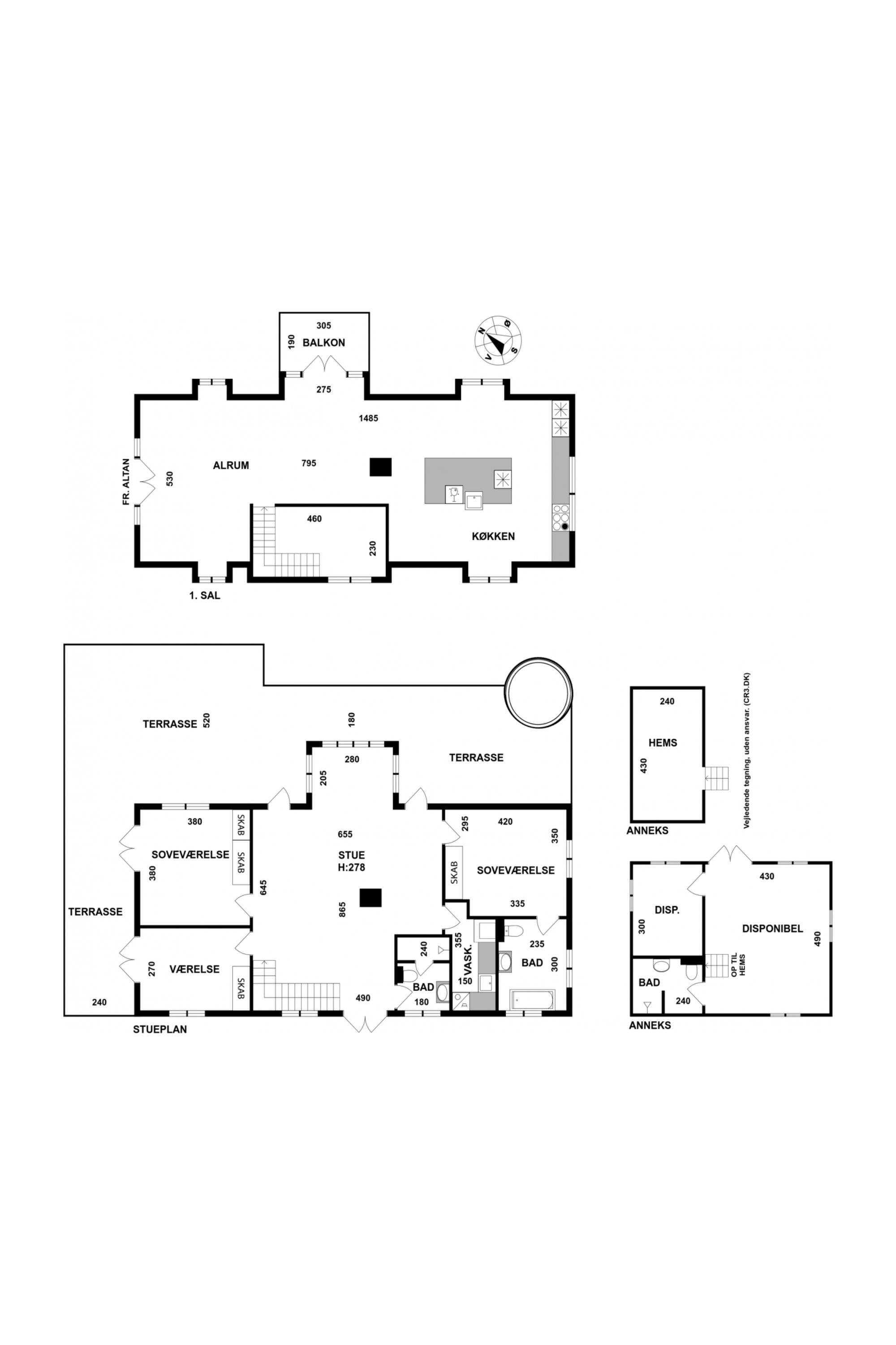Plantegninger billede af Ternevej 8, 3210 Vejby