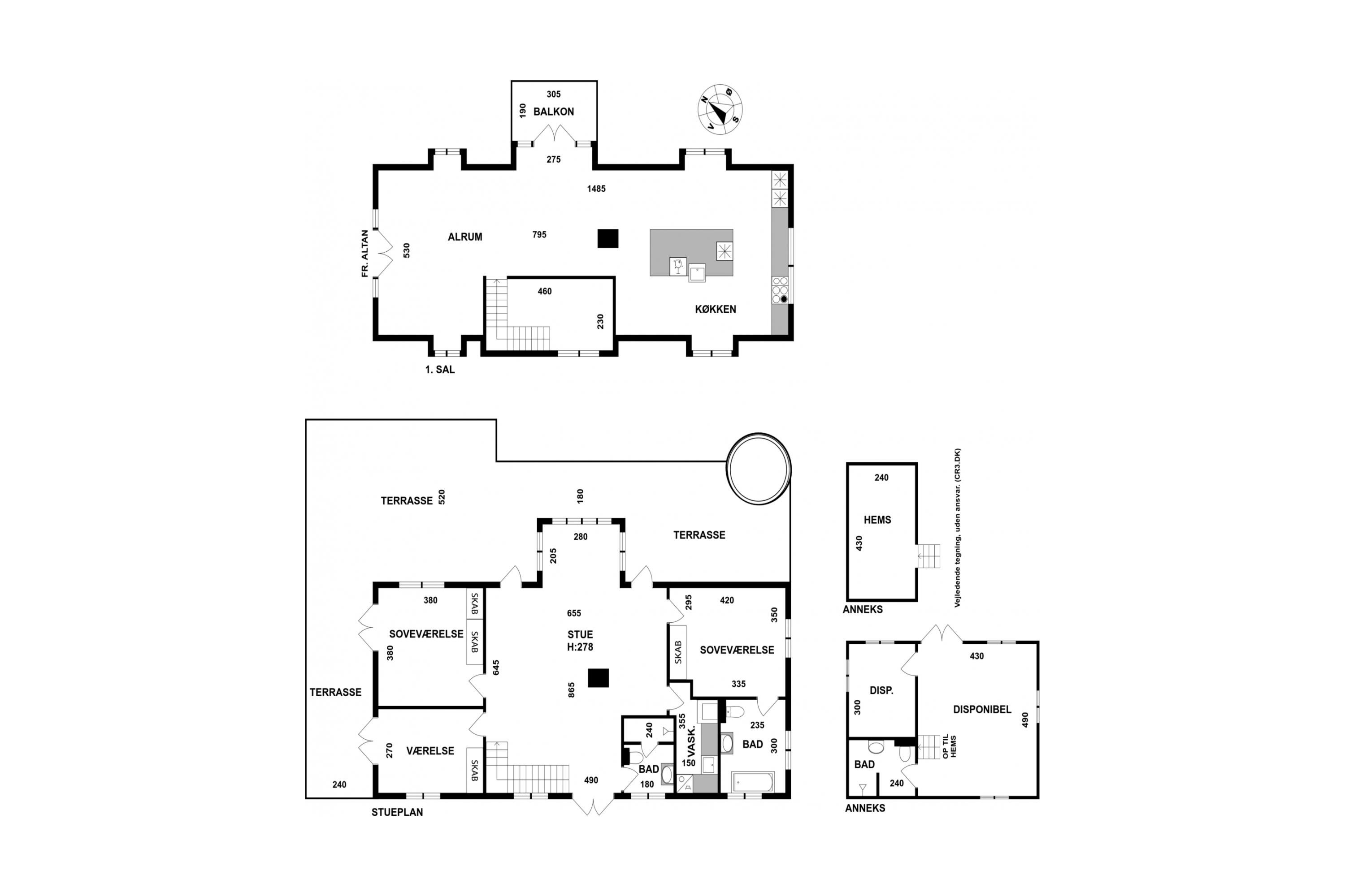 Plantegninger billede af Ternevej 8, 3210 Vejby