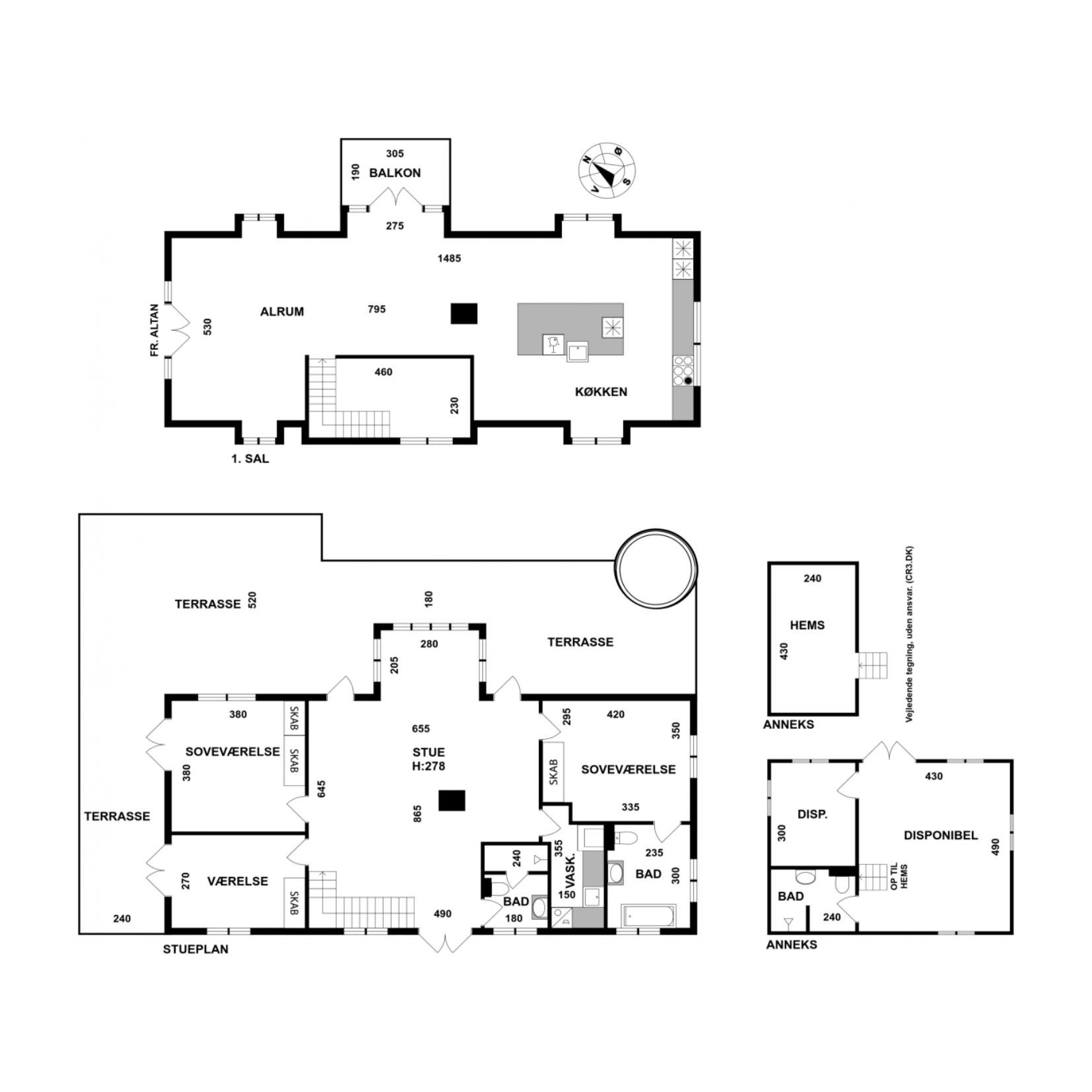 Plantegninger billede af Ternevej 8, 3210 Vejby