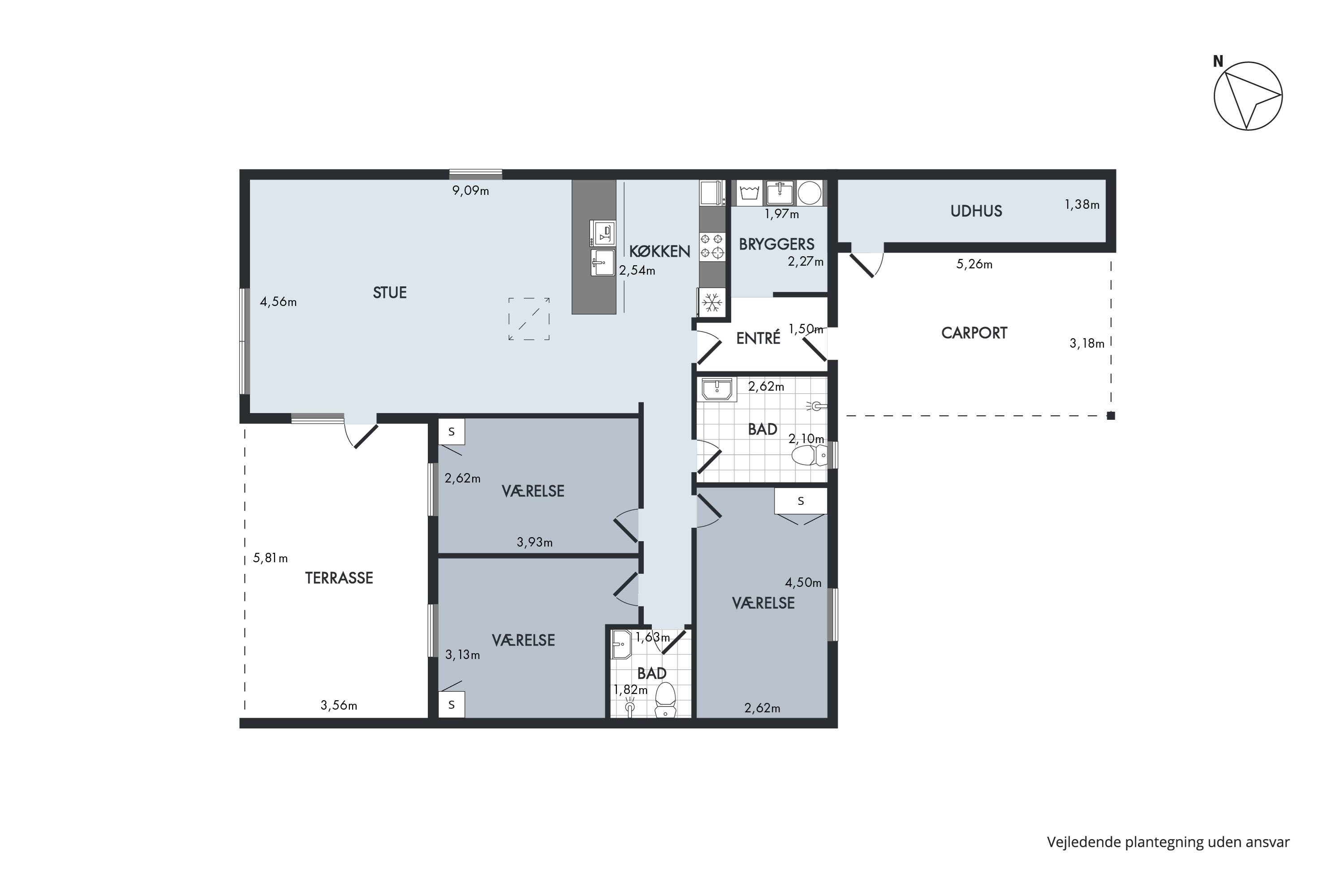 Plantegninger billede af Kappelgårdparken 27B, 8410 Rønde