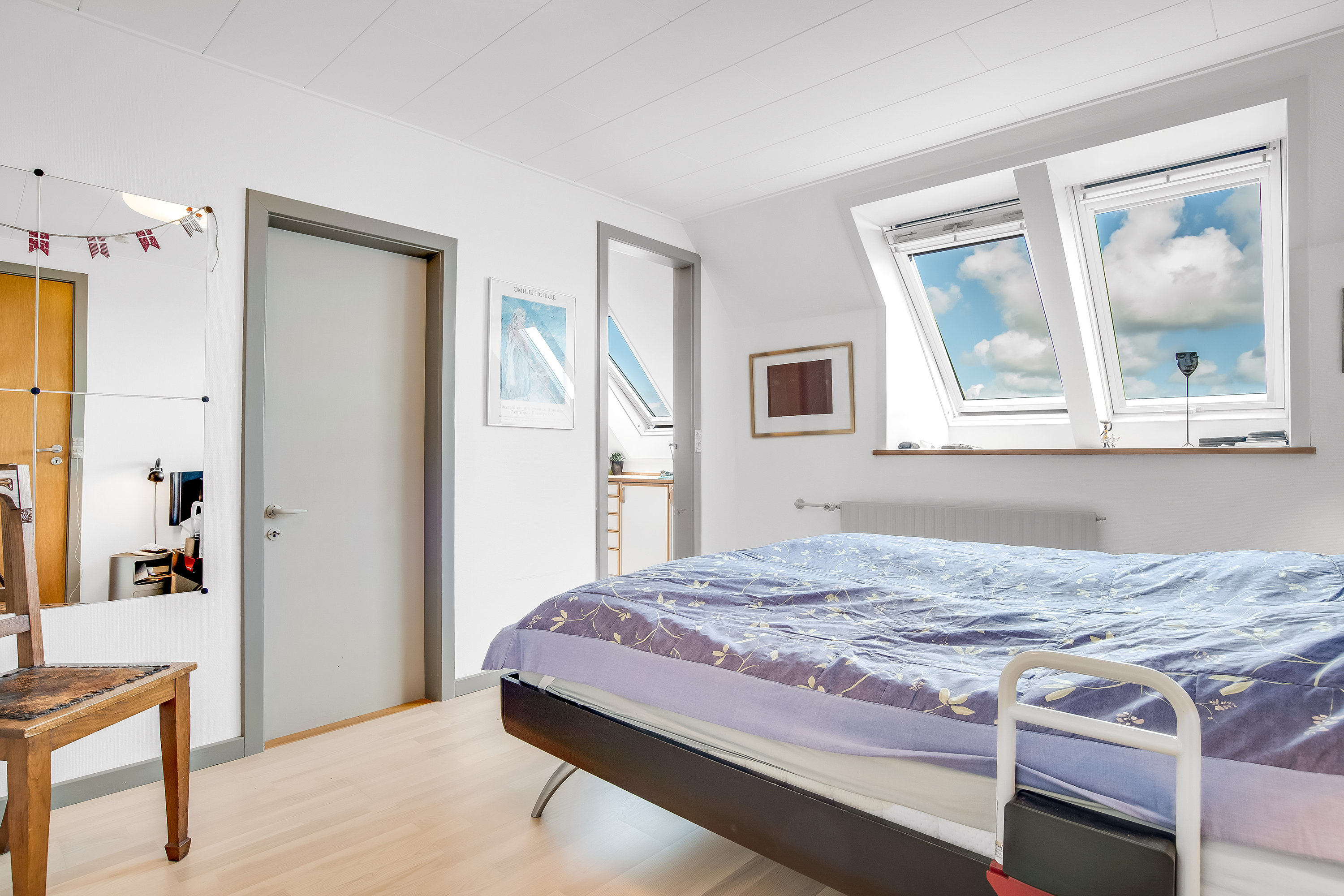 Fremhævet soveværelse billede i fuldskærmstilstand. Billede af Nis Petersens Vej 22, 7620 Lemvig