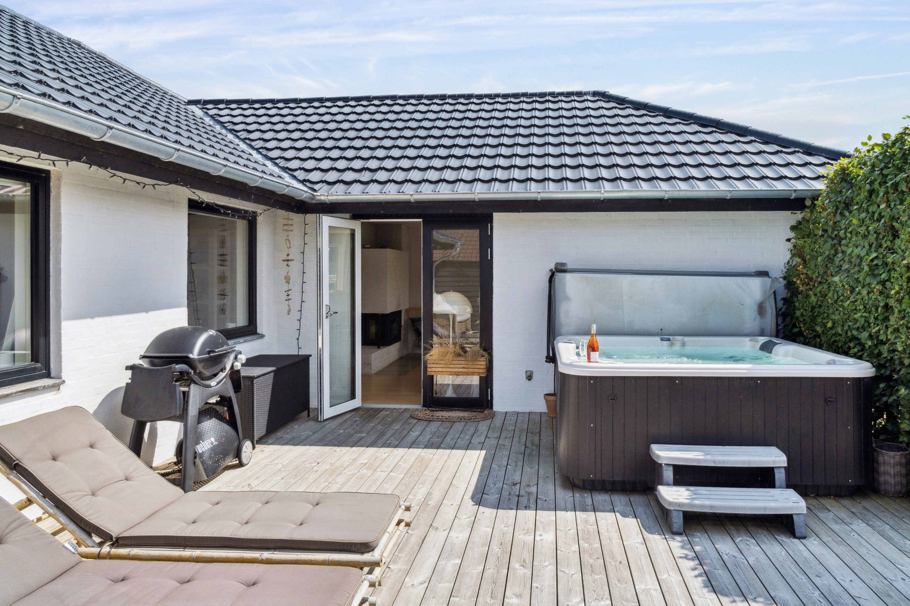 Fremhævet terrasse billede i fuldskærmstilstand. Billede af Kajakvej 23, 4040 Jyllinge