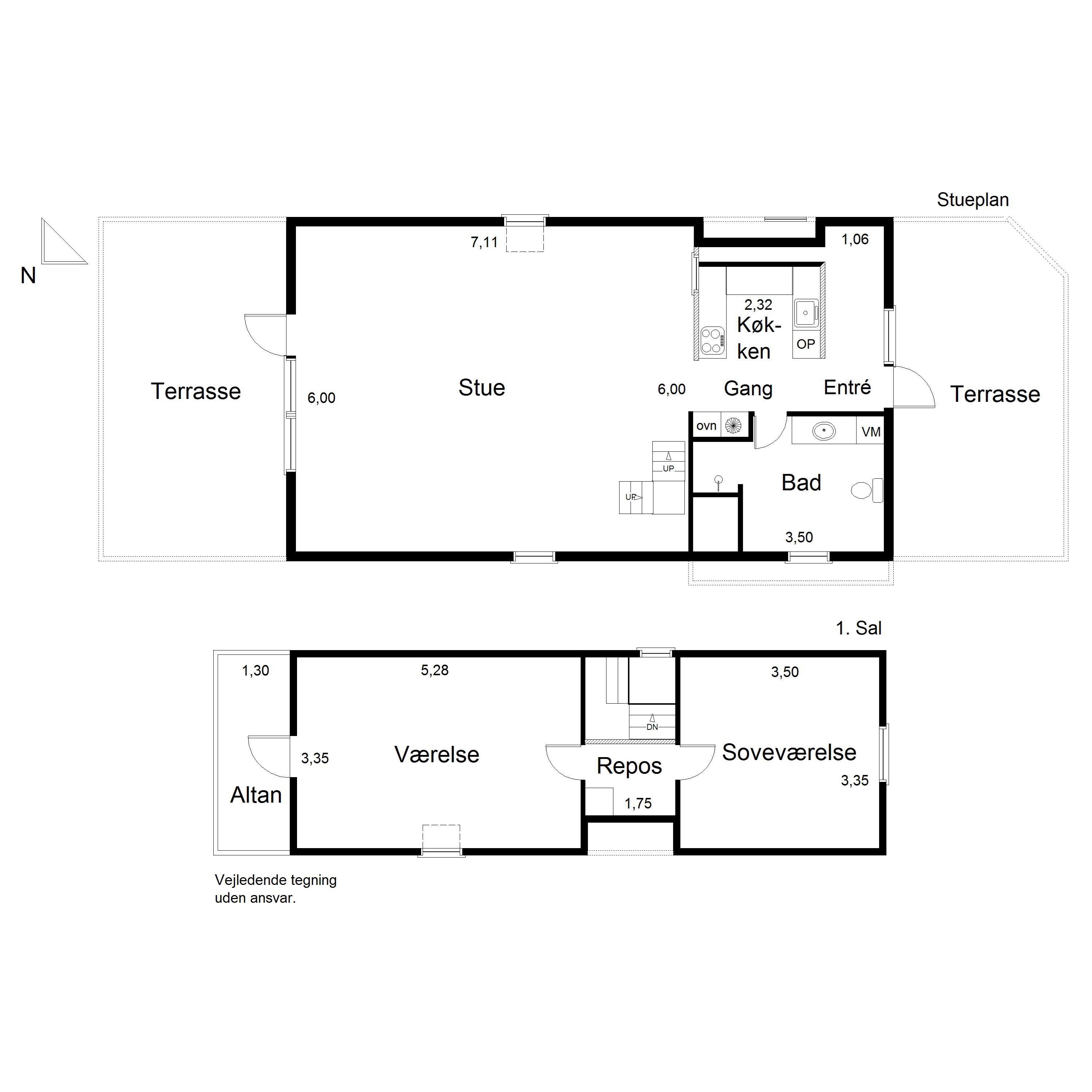 Plantegninger billede af Golfsvinget 5, Gatten, 9640 Farsø
