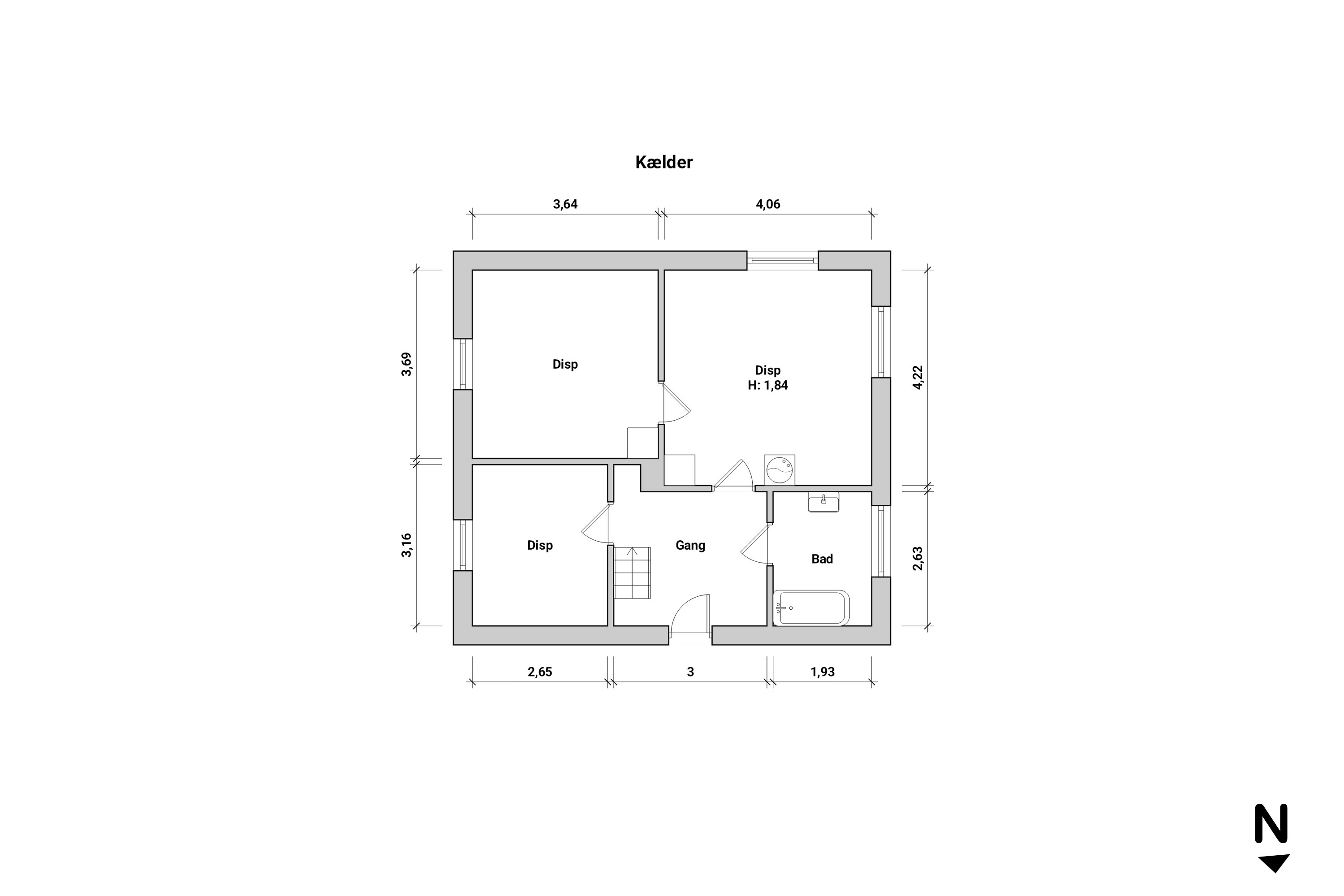 Plantegninger billede af Nykøbingvej 163, Horreby, 4800 Nykøbing F