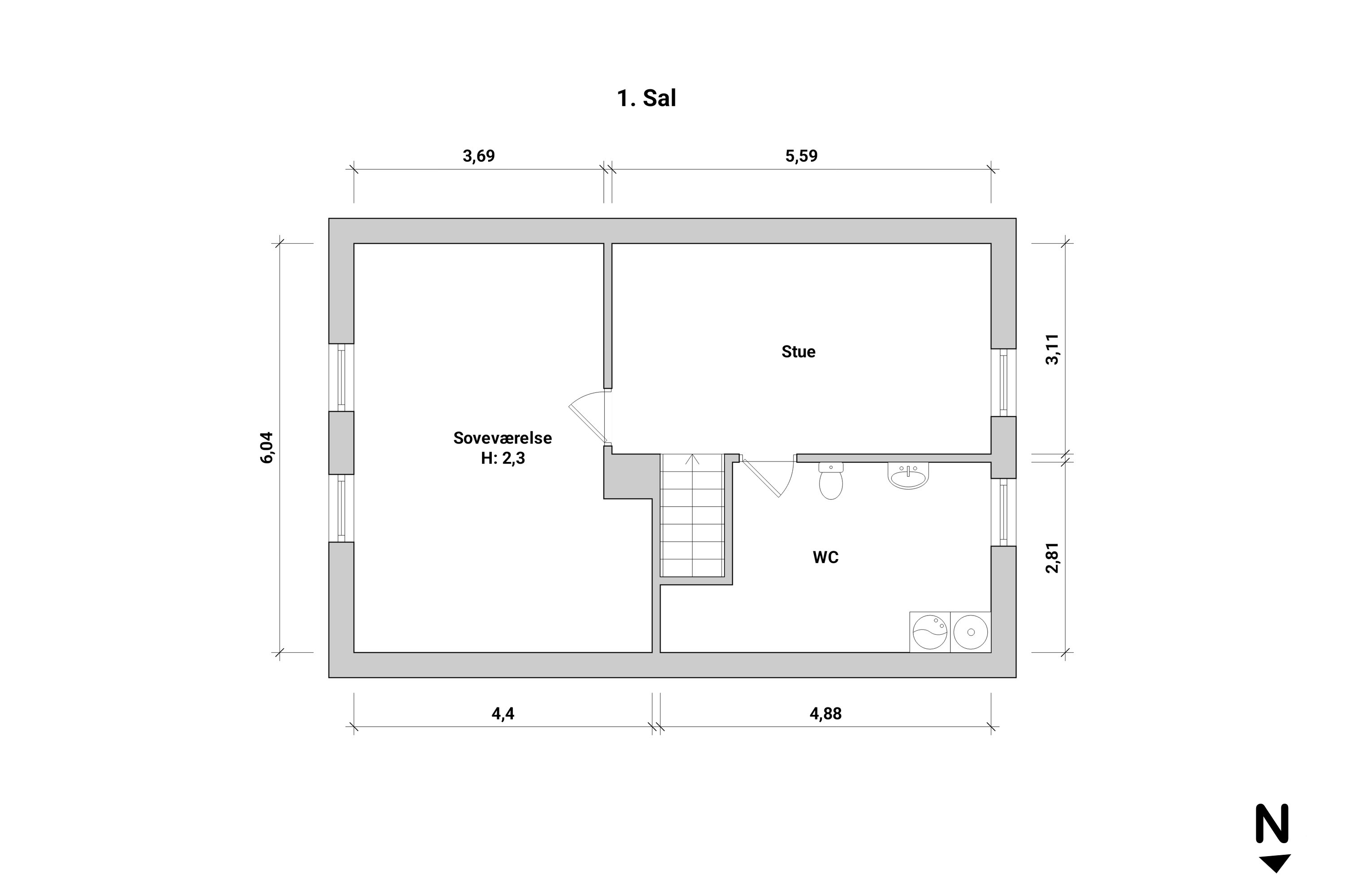 Plantegninger billede af Spurvestræde 19, Soesmarke, 4862 Guldborg