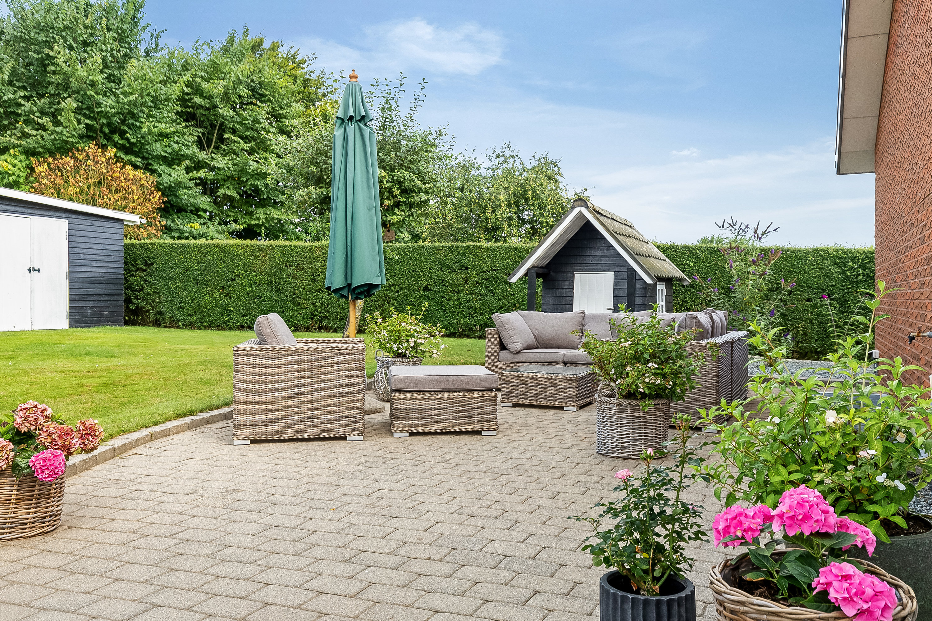 Fremhævet terrasse billede i fuldskærmstilstand. Billede af Højvang Nord 10, 6580 Vamdrup