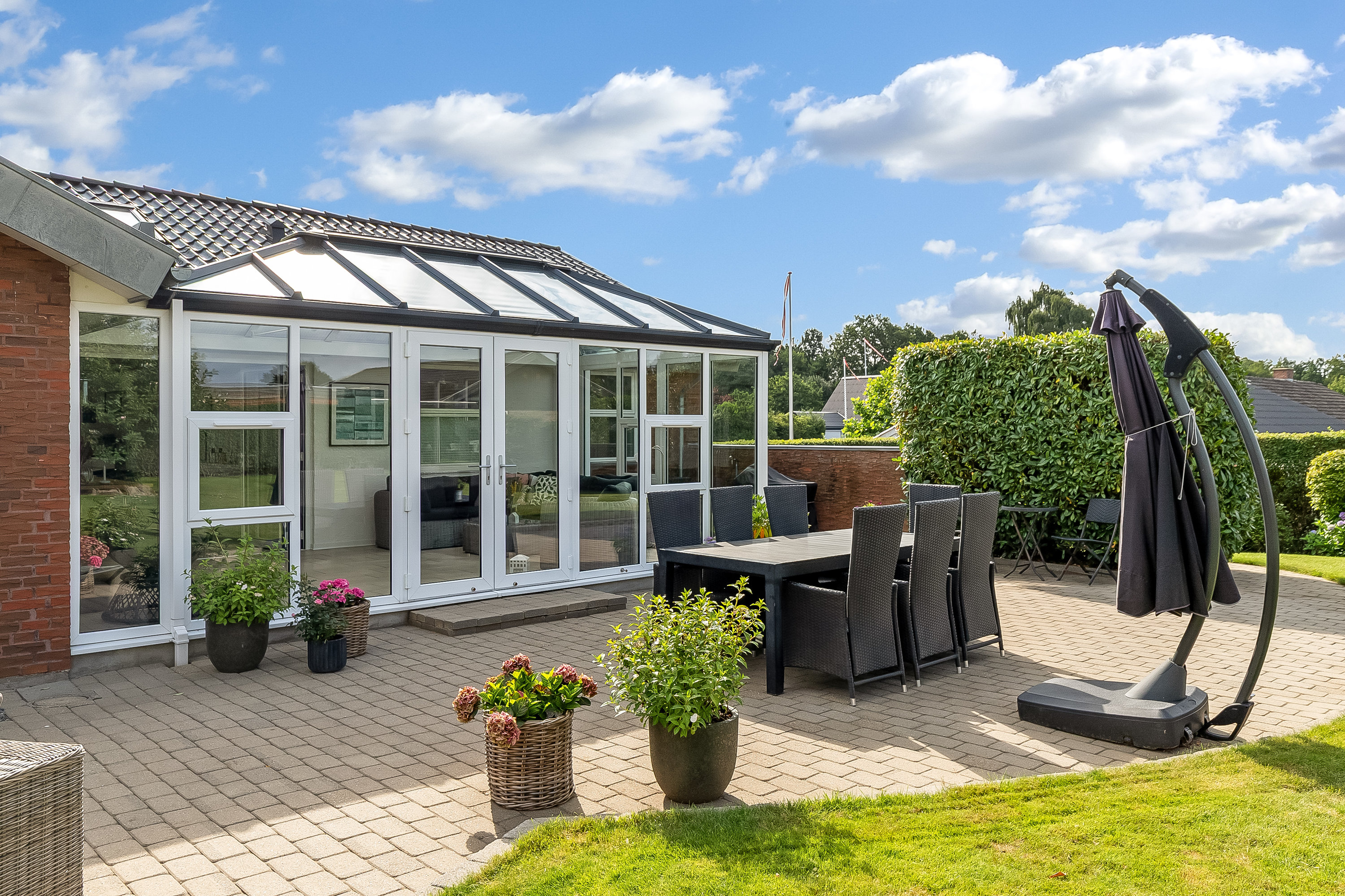 Fremhævet terrasse billede i fuldskærmstilstand. Billede af Højvang Nord 10, 6580 Vamdrup