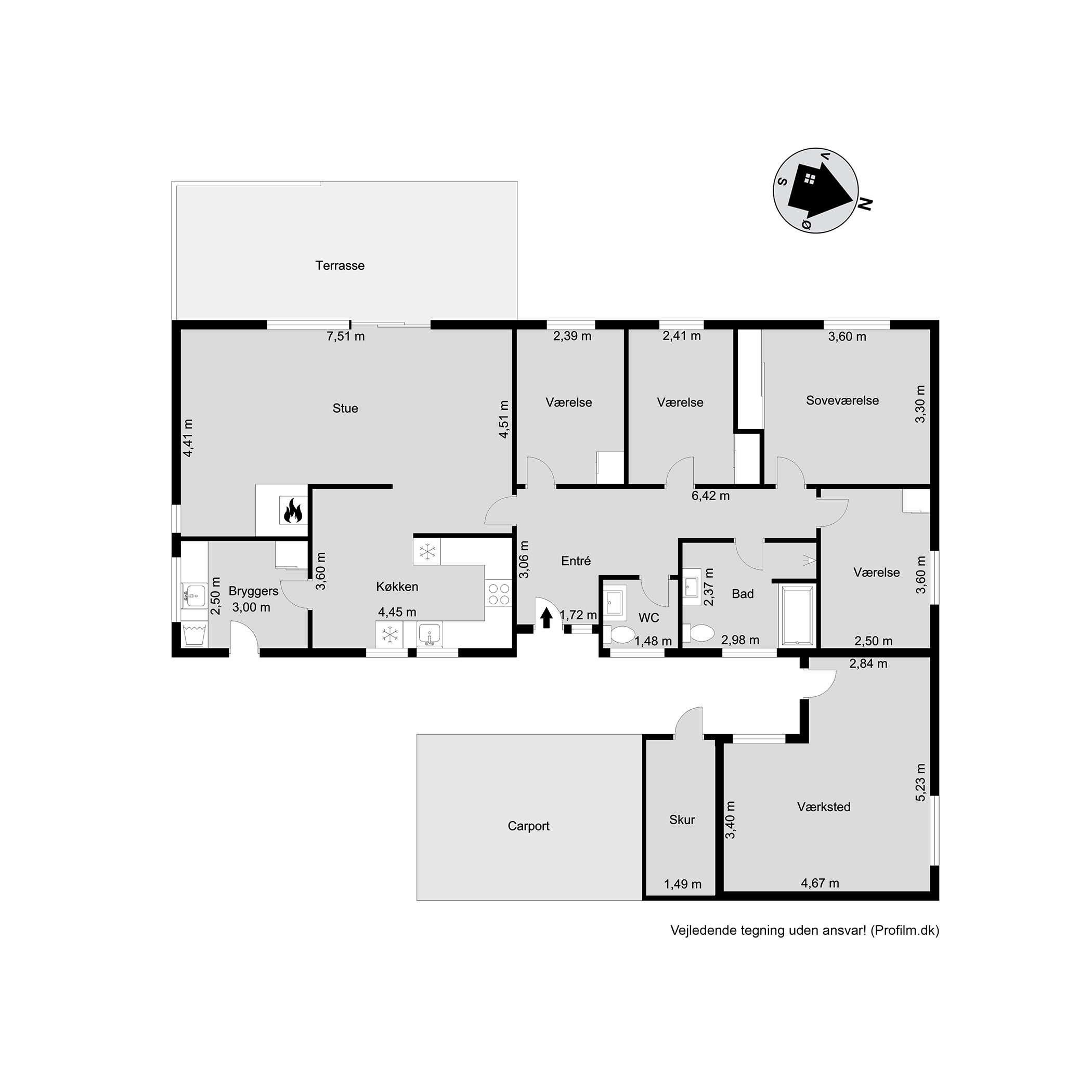 Plantegninger billede af Almindingen 8, 6000 Kolding