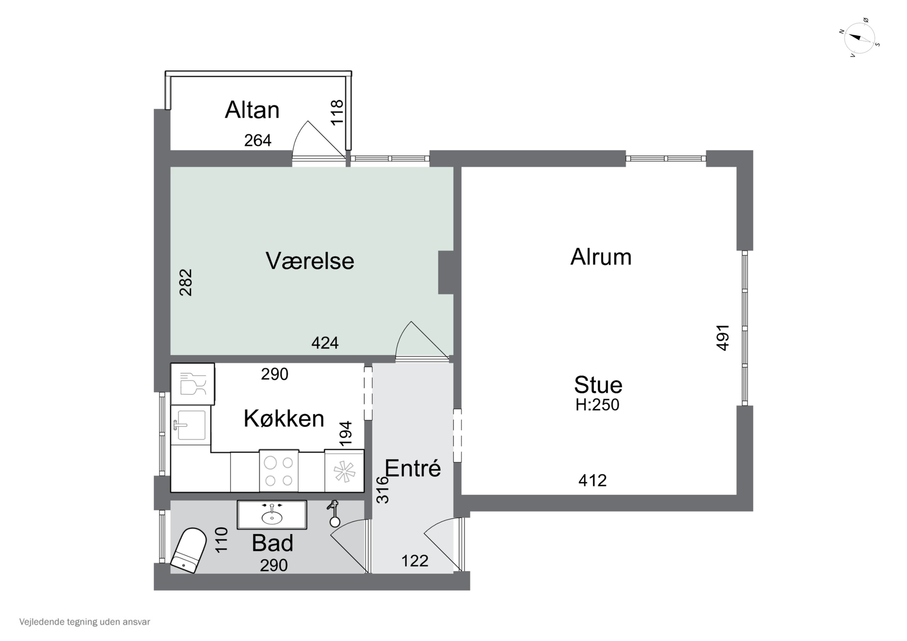 Plantegninger billede af Åløkkehaven 62, st.. th., 5000 Odense C