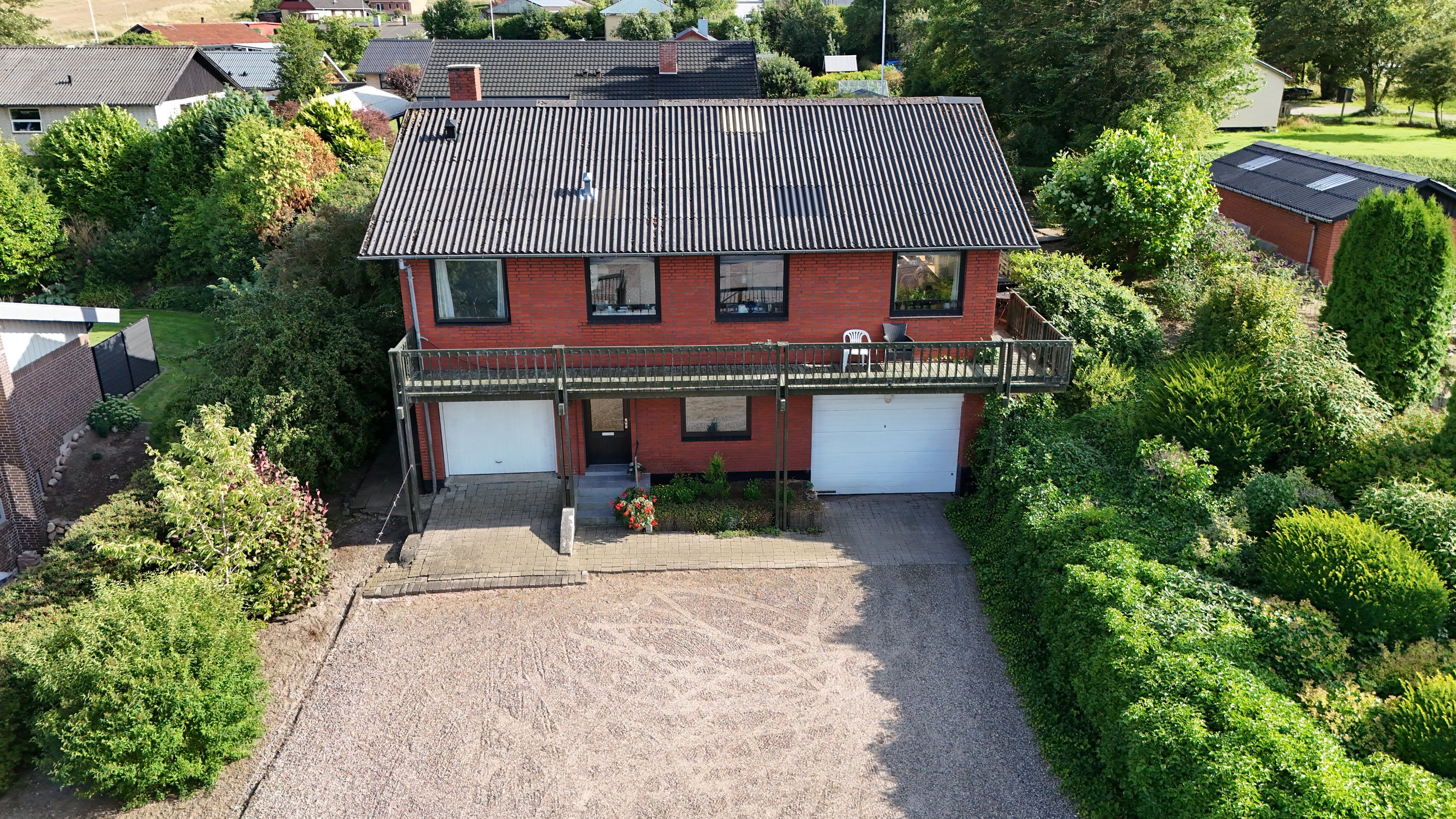 Fremhævet luftfoto billede i fuldskærmstilstand. Billede af Glenstrup Søvej 8, Holmgård, 8990 Fårup