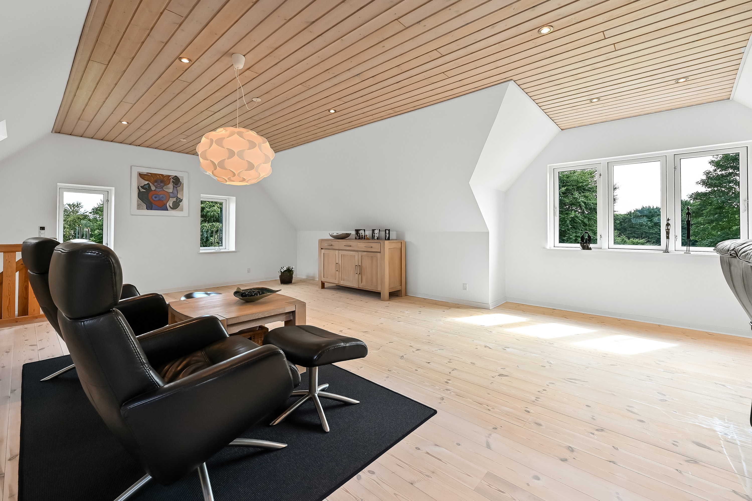 Fremhævet stue billede i fuldskærmstilstand. Billede af Vardevej 125, 6933 Kibæk