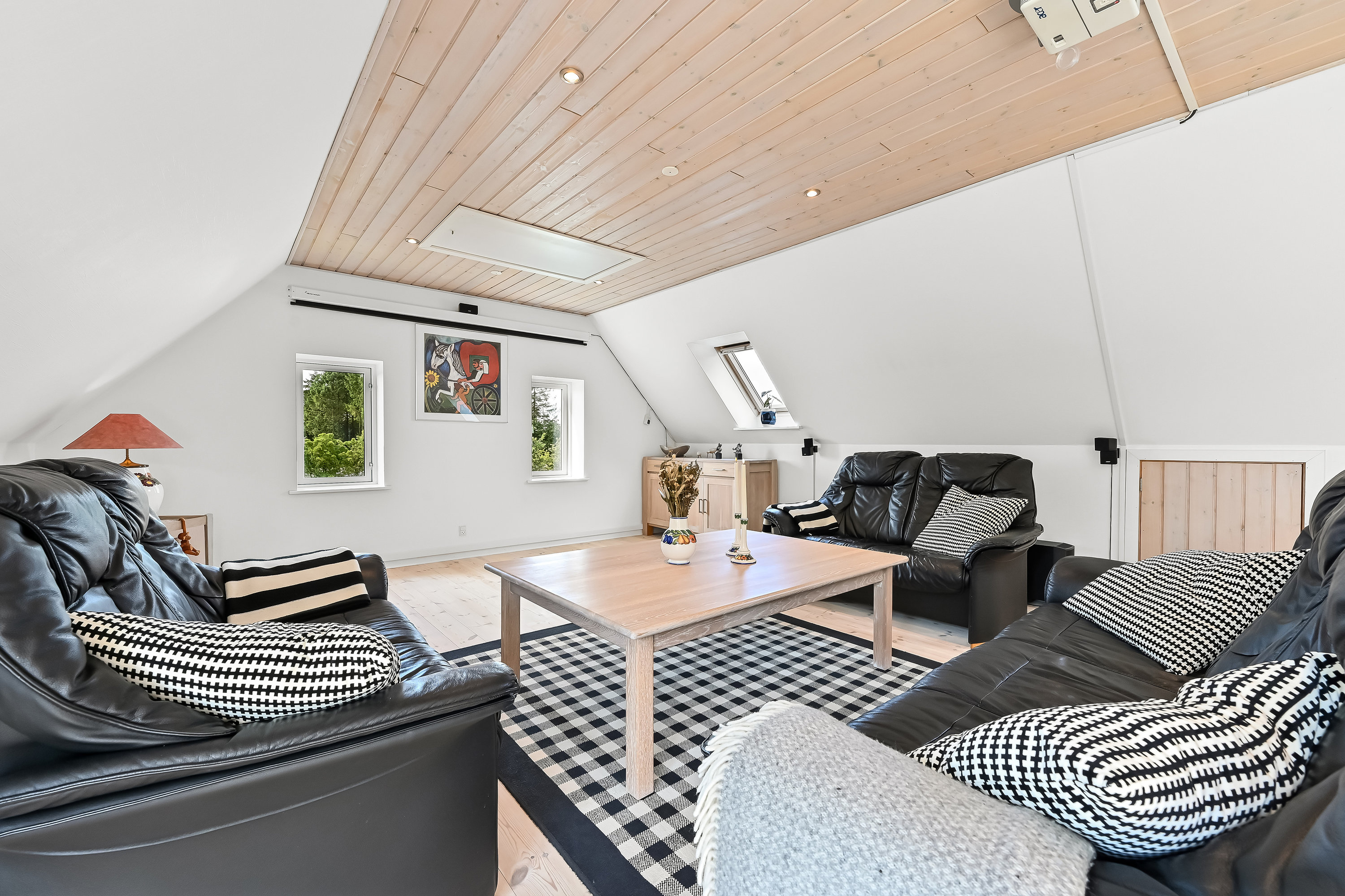 Fremhævet stue billede i fuldskærmstilstand. Billede af Vardevej 125, 6933 Kibæk