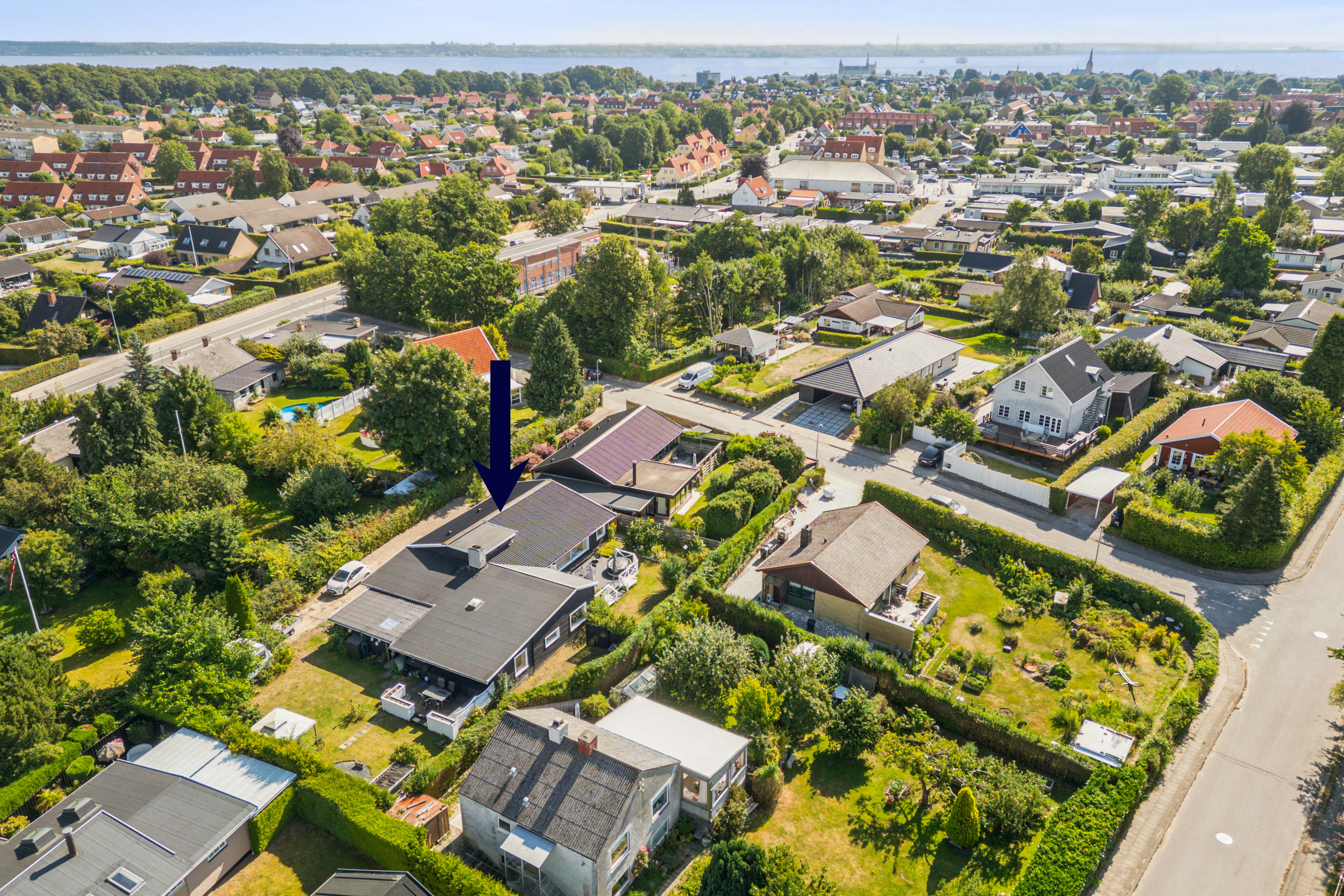 Miniaturebillede 1: luftfoto. Billede af Chr Winthers Vej 4A, 3000 Helsingør