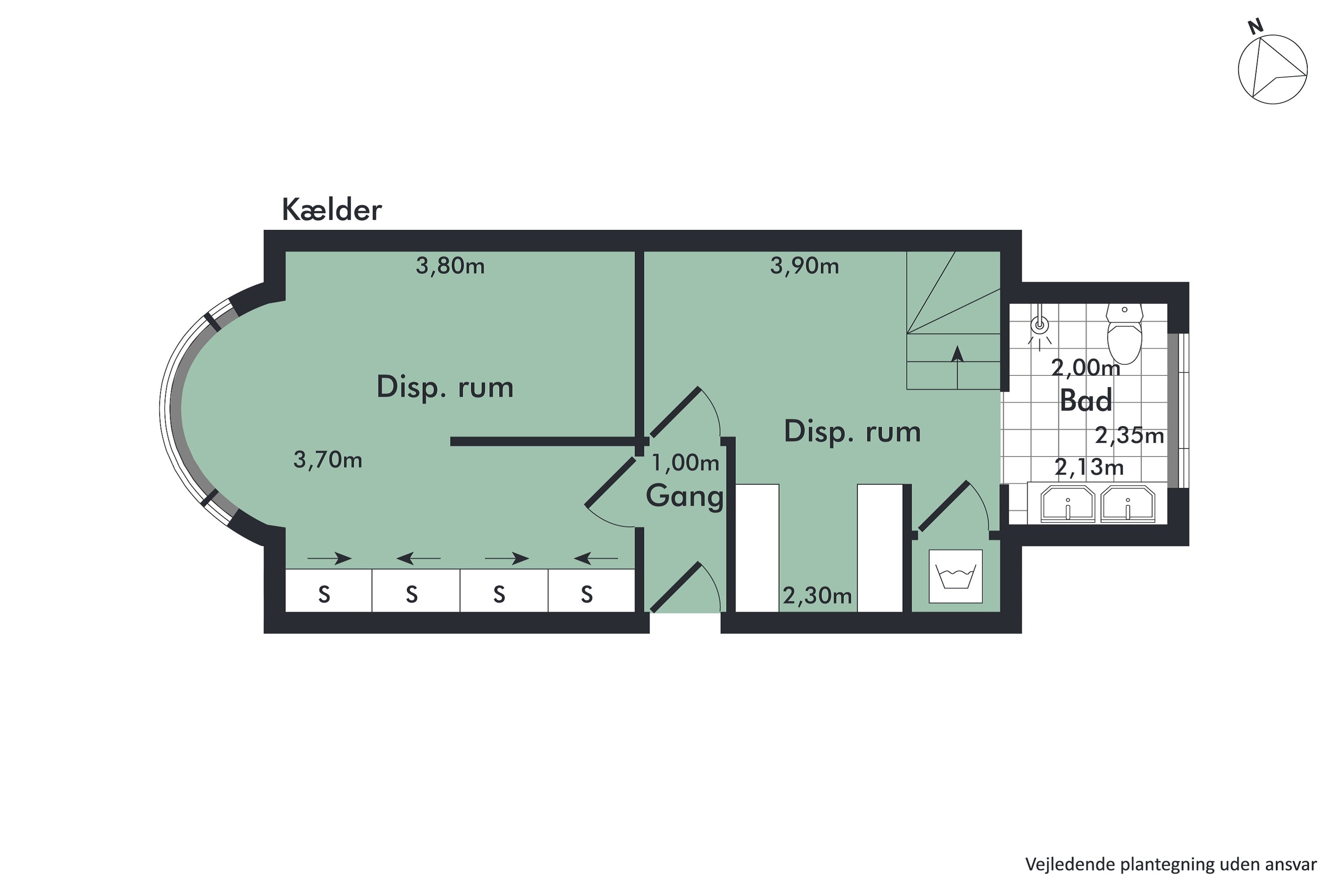 Plantegninger billede af Kong Christians Alle 21, st.., 9000 Aalborg