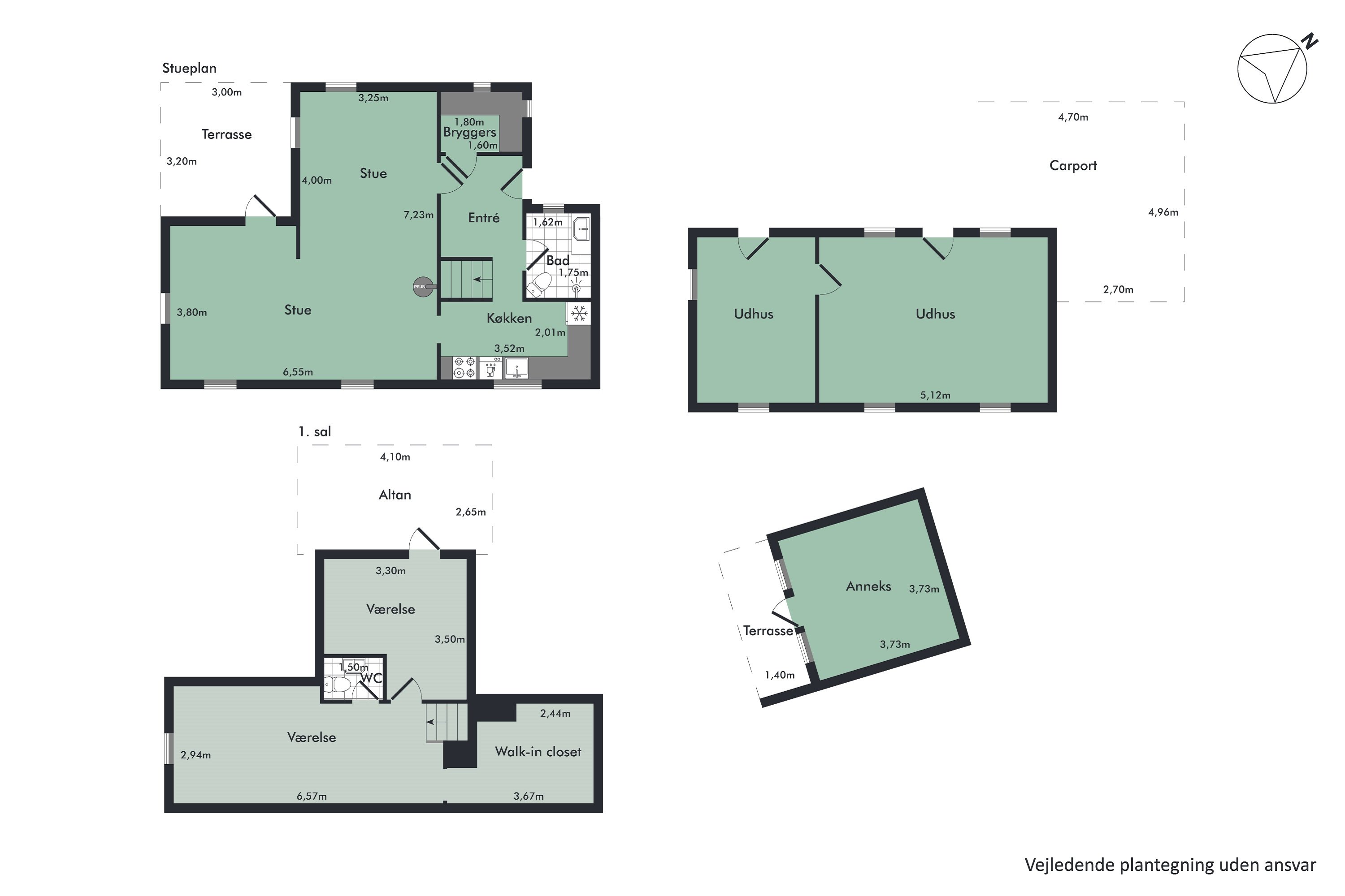 Plantegninger billede af Lindumvej 6, Hvornum, 9500 Hobro
