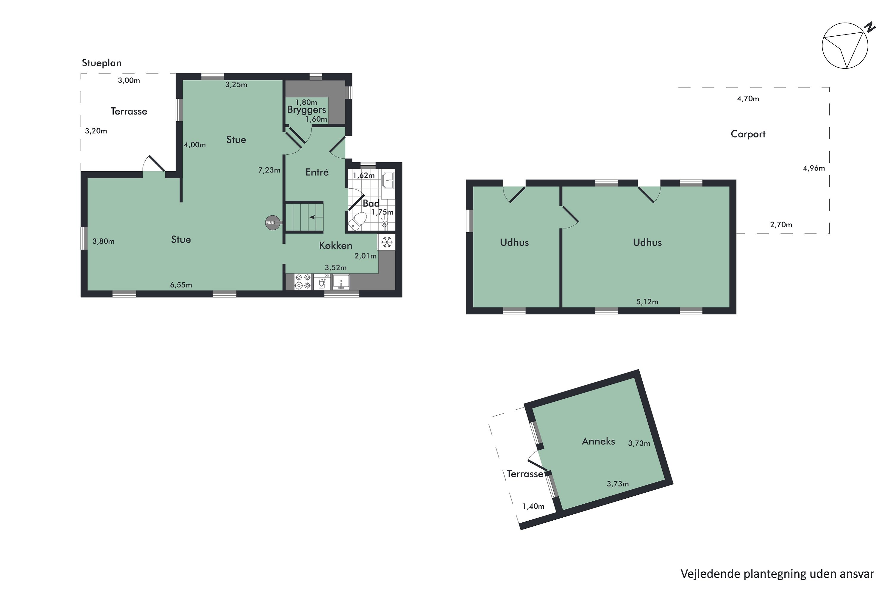 Plantegninger billede af Lindumvej 6, Hvornum, 9500 Hobro