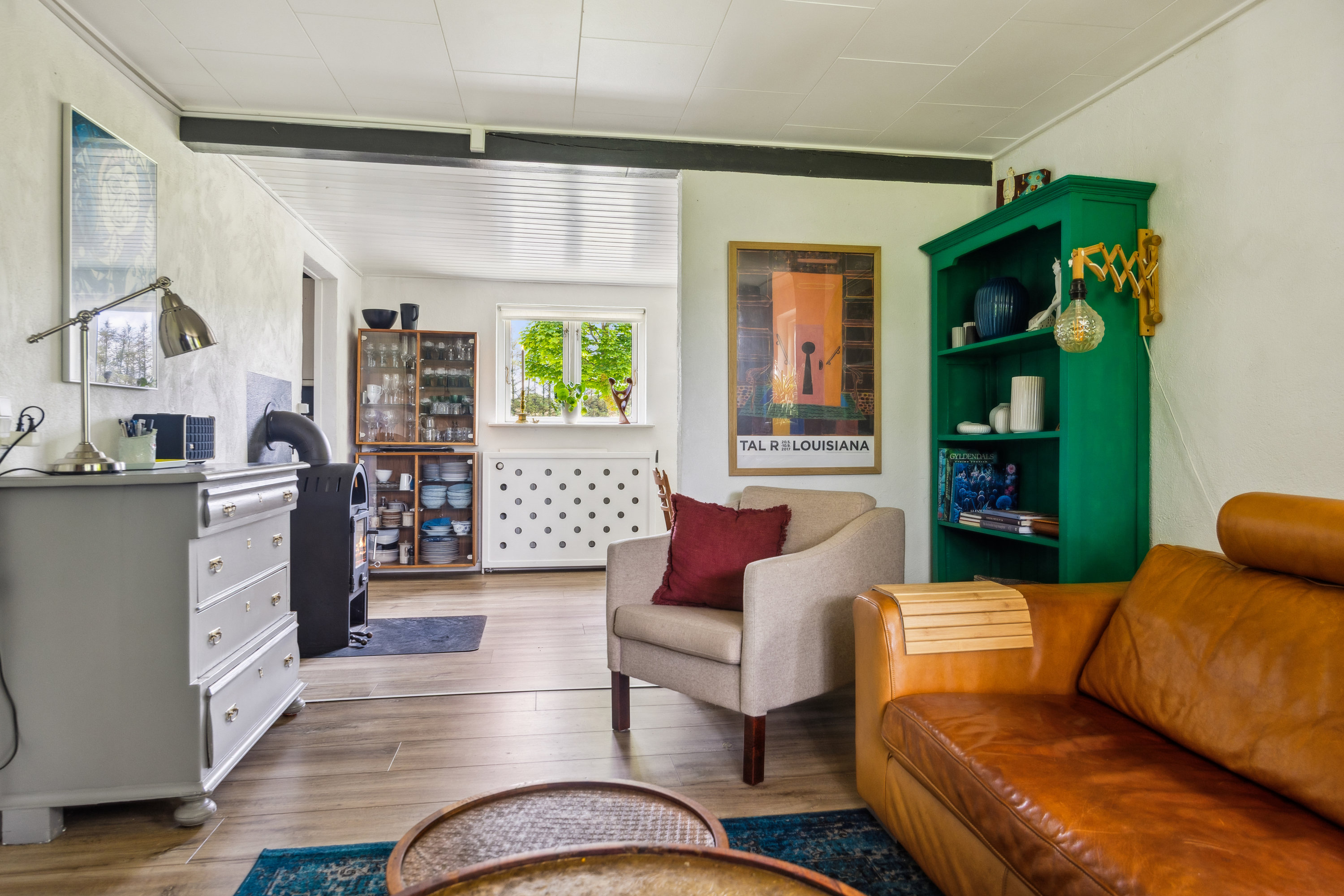 Fremhævet stue billede i fuldskærmstilstand. Billede af Lindumvej 6, Hvornum, 9500 Hobro