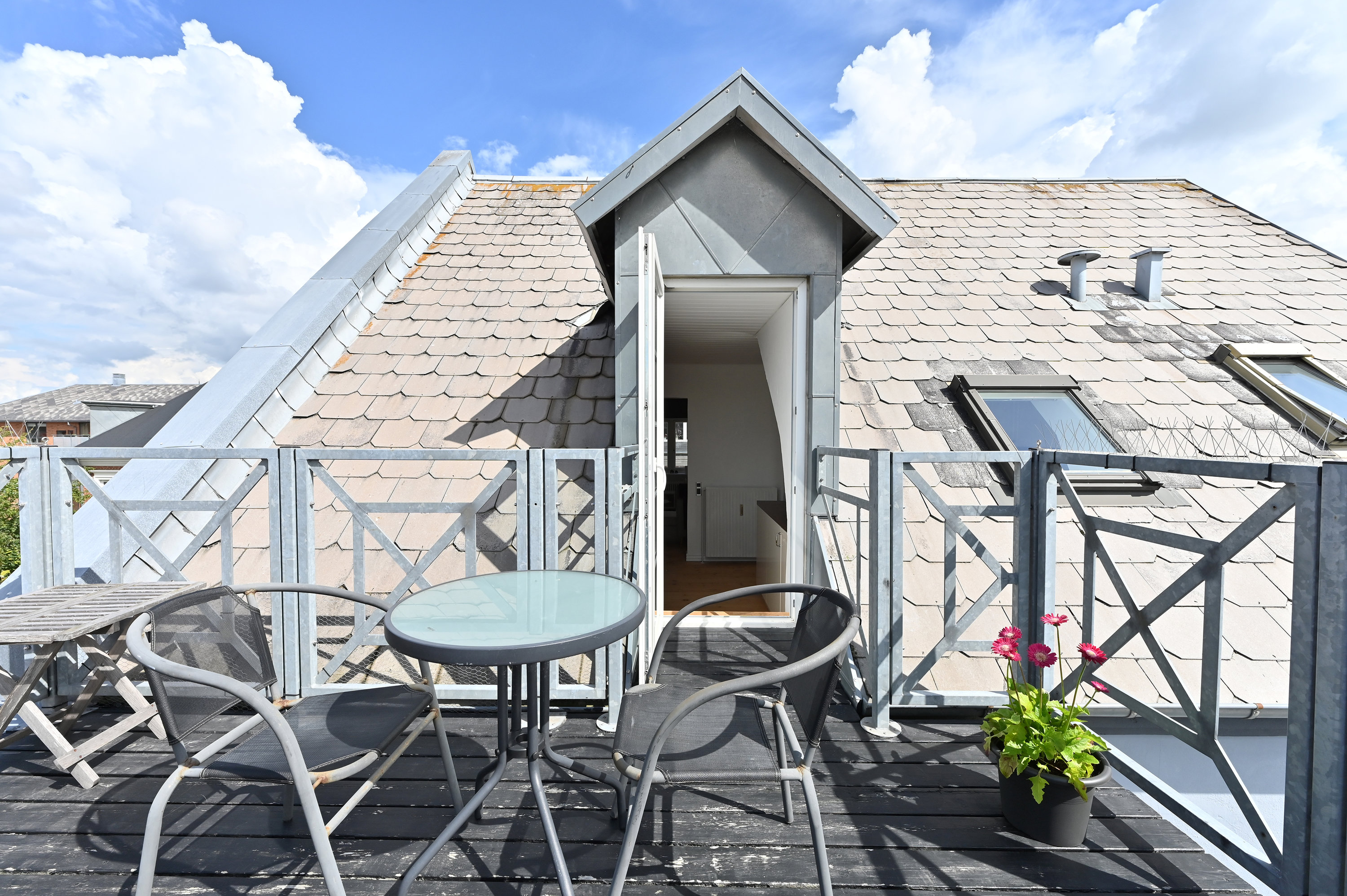 Fremhævet tagterrasse billede i fuldskærmstilstand. Billede af Grønnegade 2A, 2., 7400 Herning