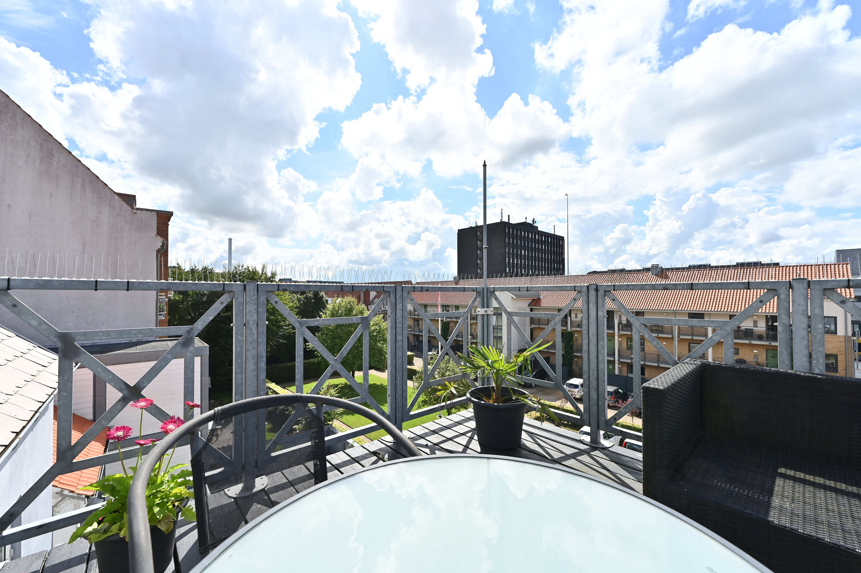 Fremhævet tagterrasse billede i fuldskærmstilstand. Billede af Grønnegade 2A, 2., 7400 Herning