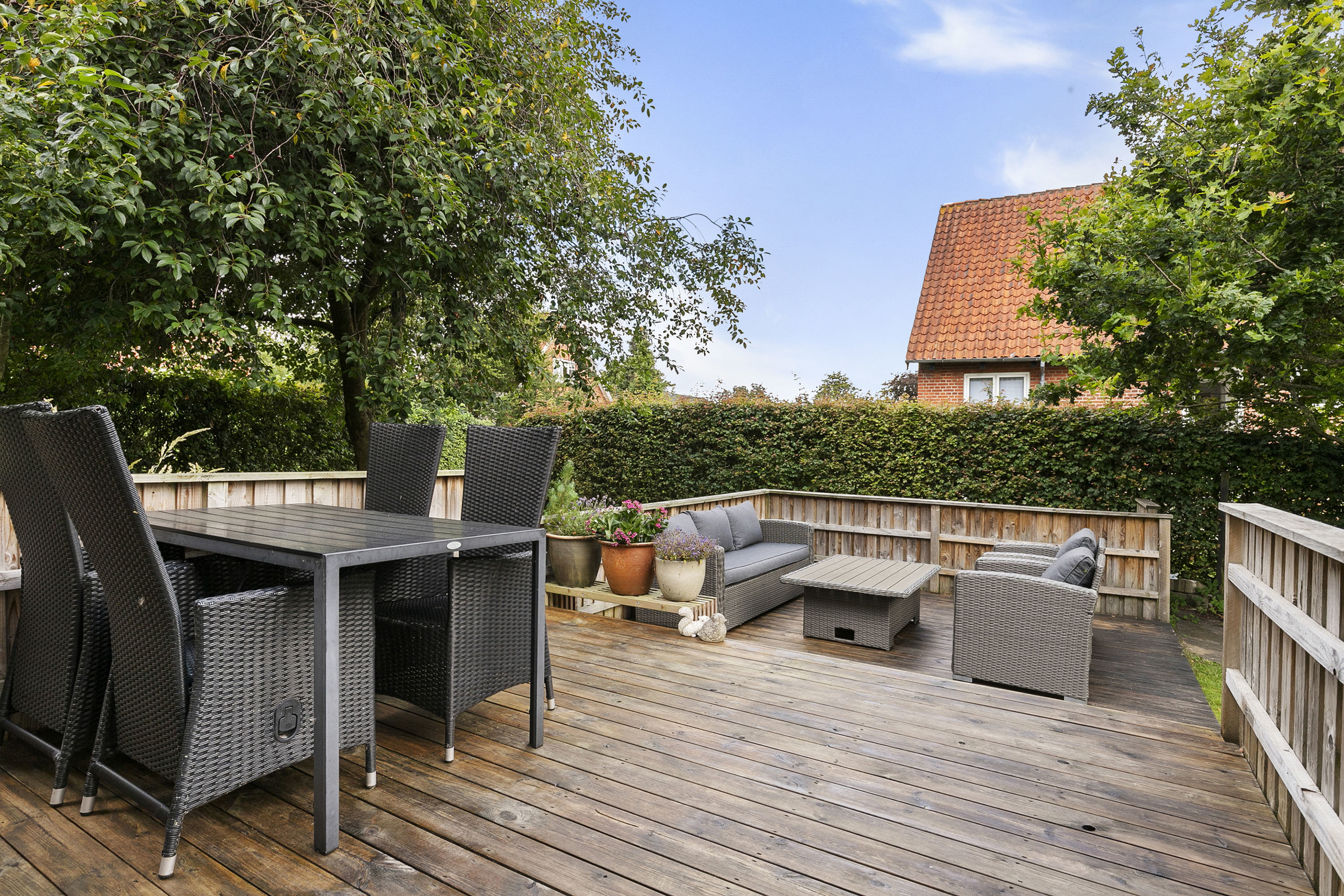 Fremhævet terrasse billede i fuldskærmstilstand. Billede af H C Andersens Vej 12, 9760 Vrå