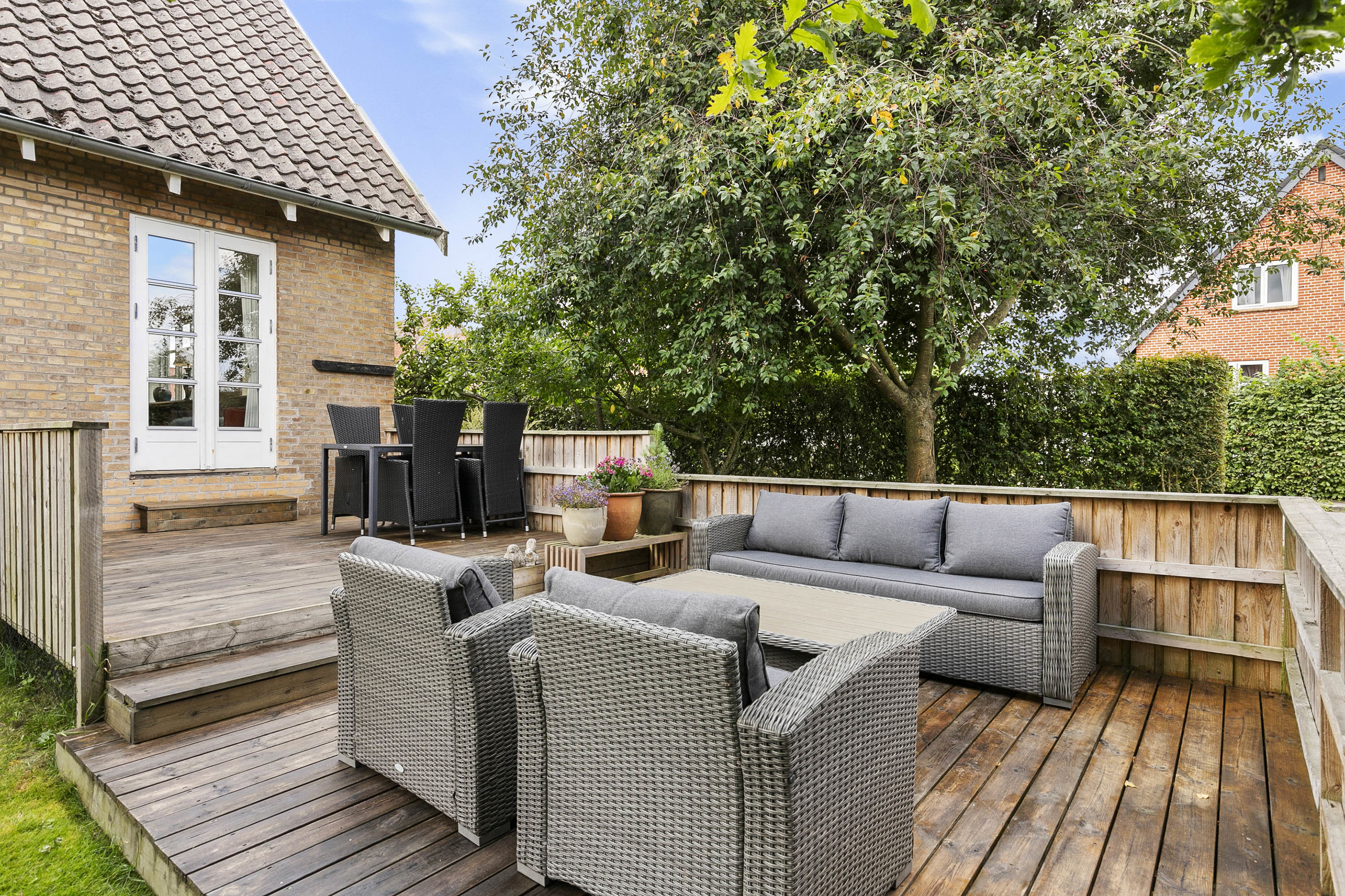 Fremhævet terrasse billede i fuldskærmstilstand. Billede af H C Andersens Vej 12, 9760 Vrå