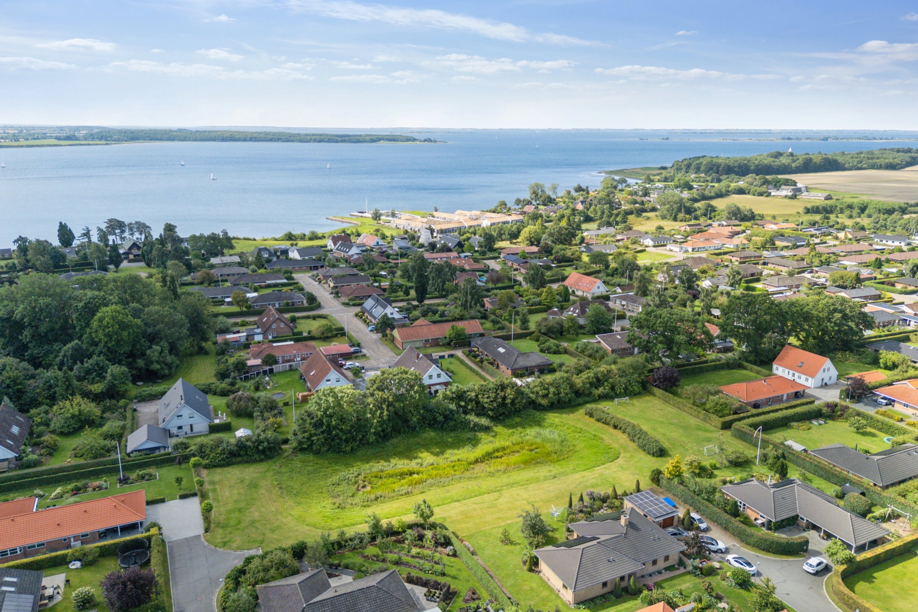 Fremhævet luftfoto billede i fuldskærmstilstand. Billede af Stenbukken 48, 5700 Svendborg