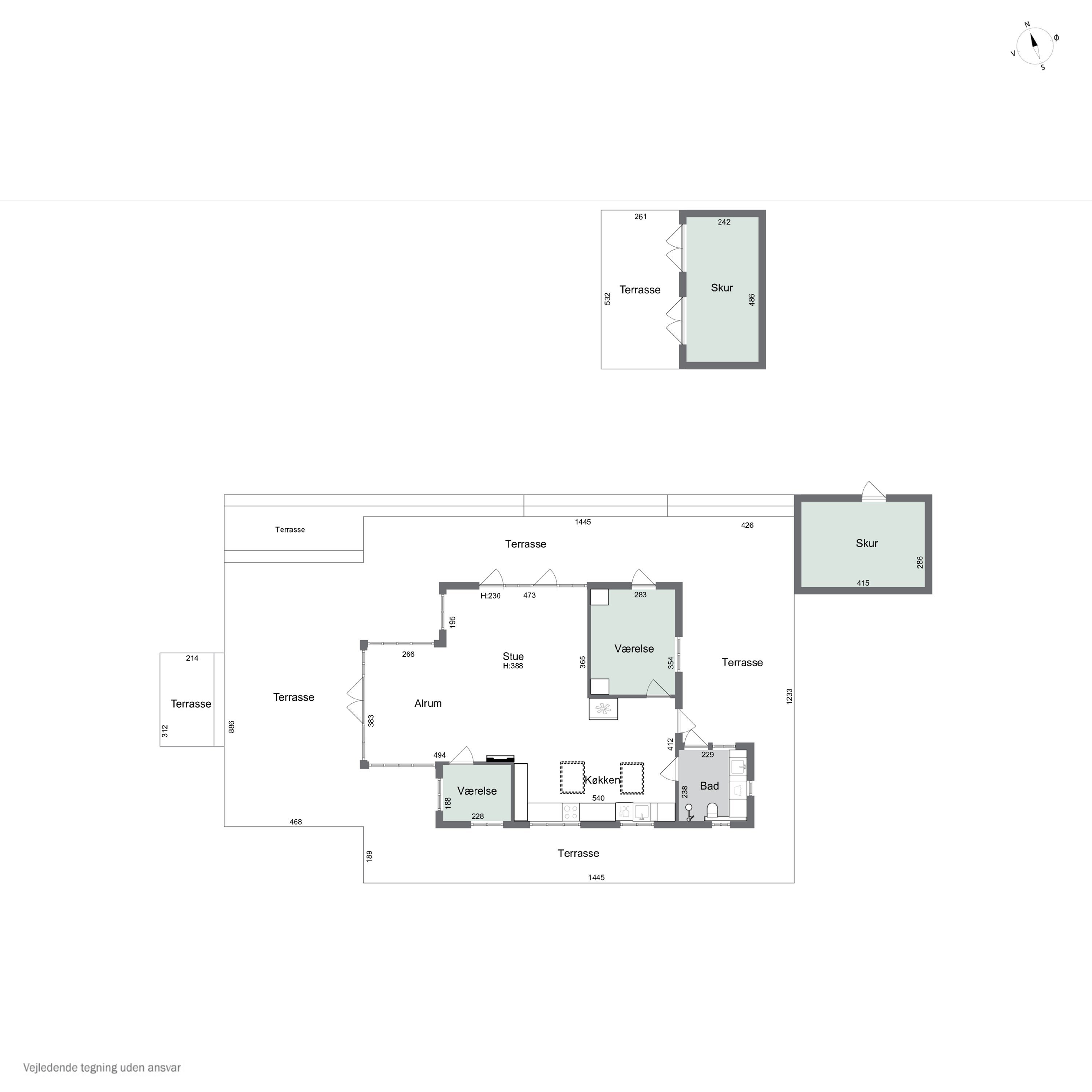 Plantegninger billede af Strandmosevej 15, Ebbeløkke, 4500 Nykøbing Sj