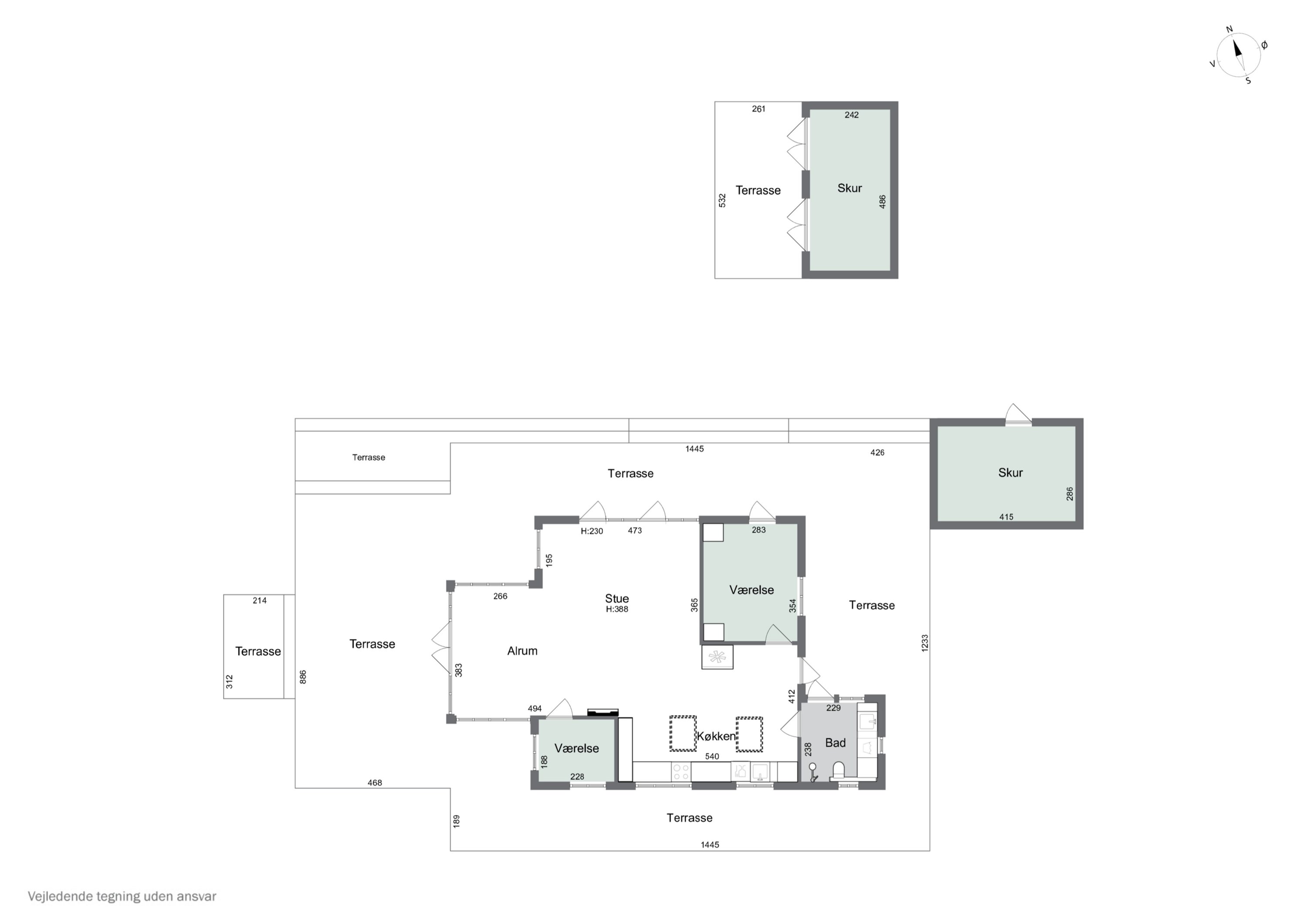 Plantegninger billede af Strandmosevej 15, Ebbeløkke, 4500 Nykøbing Sj