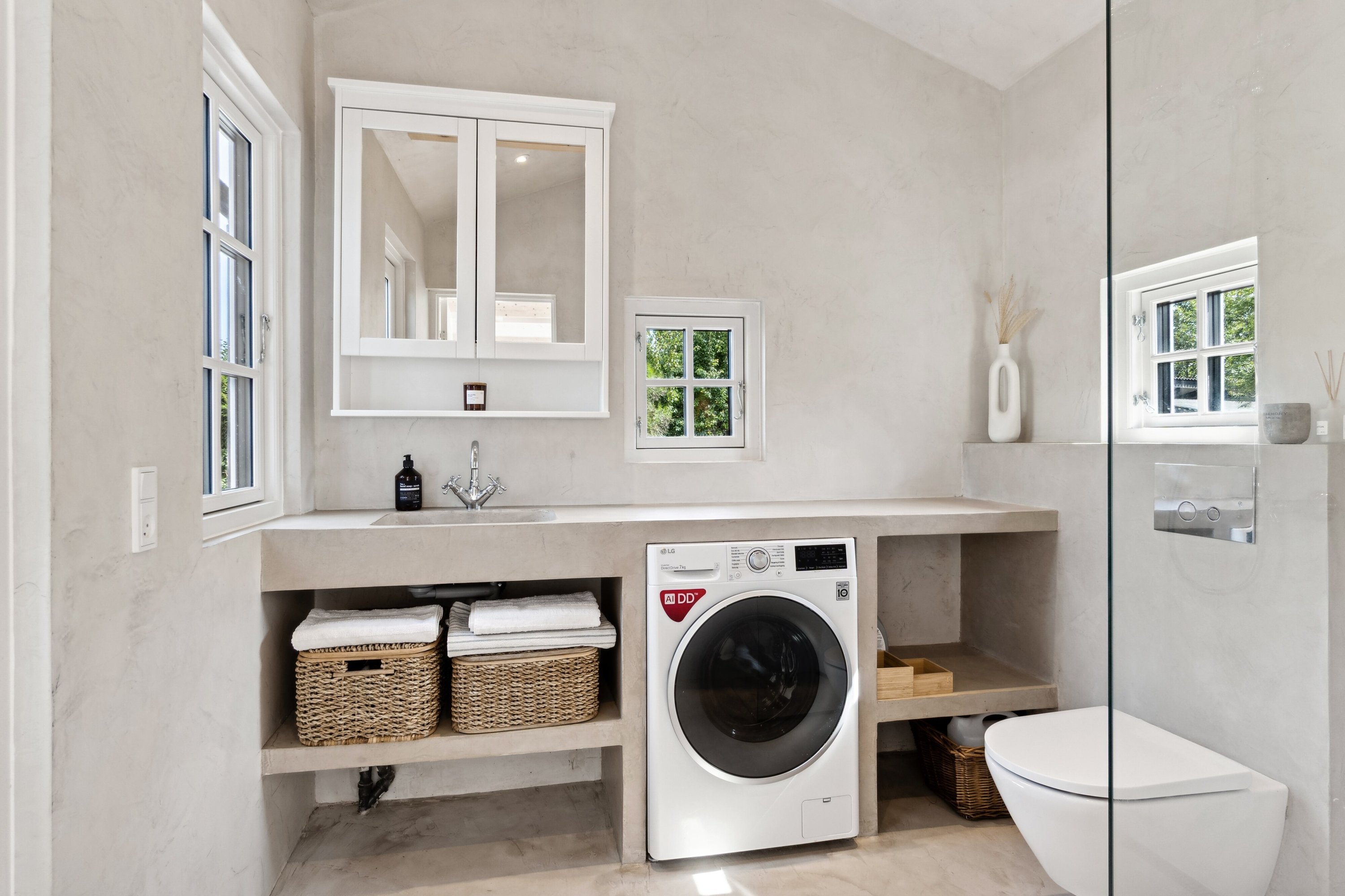 Fremhævet badeværelse billede i fuldskærmstilstand. Billede af Strandmosevej 15, Ebbeløkke, 4500 Nykøbing Sj