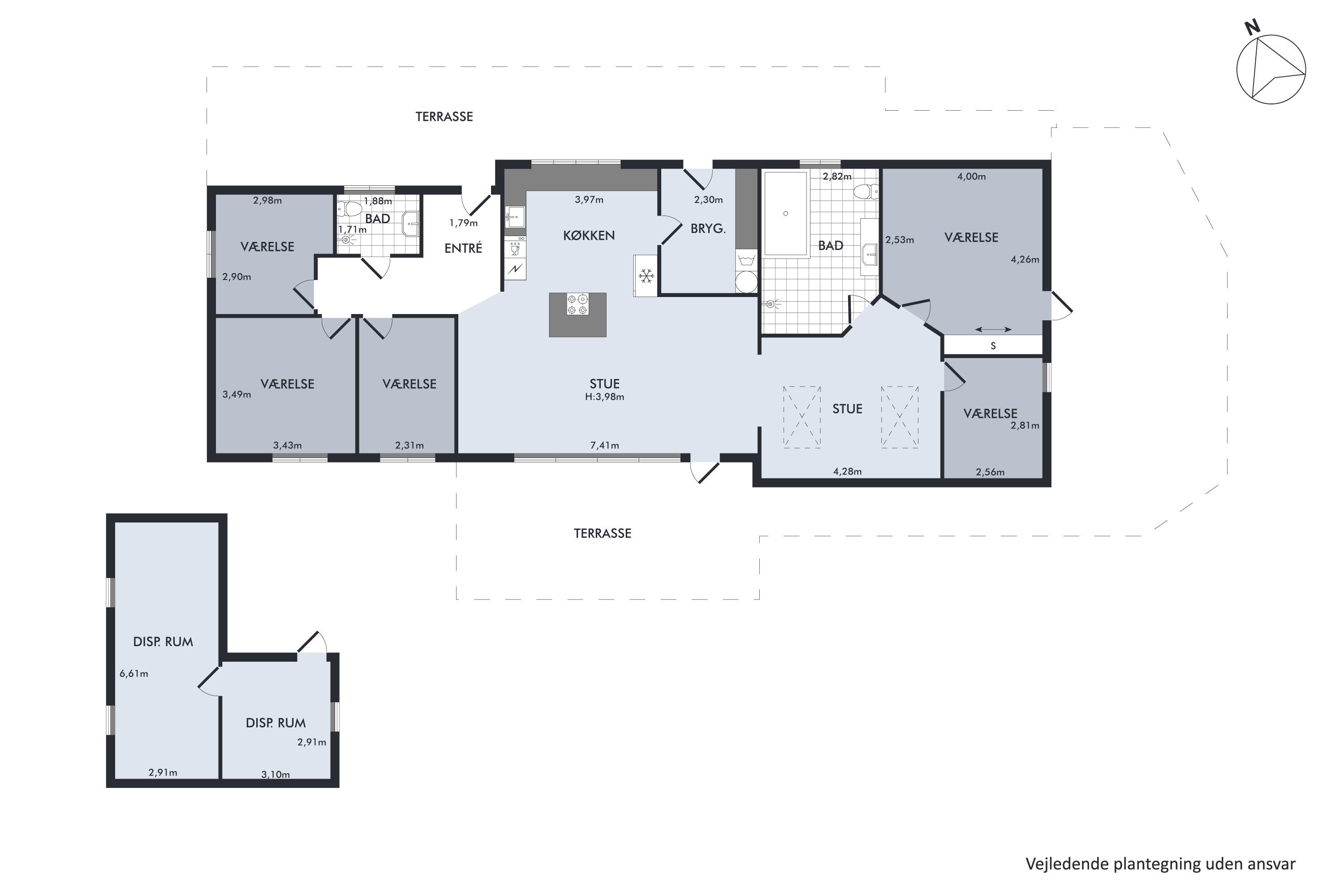Plantegninger billede af Fasanvej 1B, Thorsager, 8410 Rønde