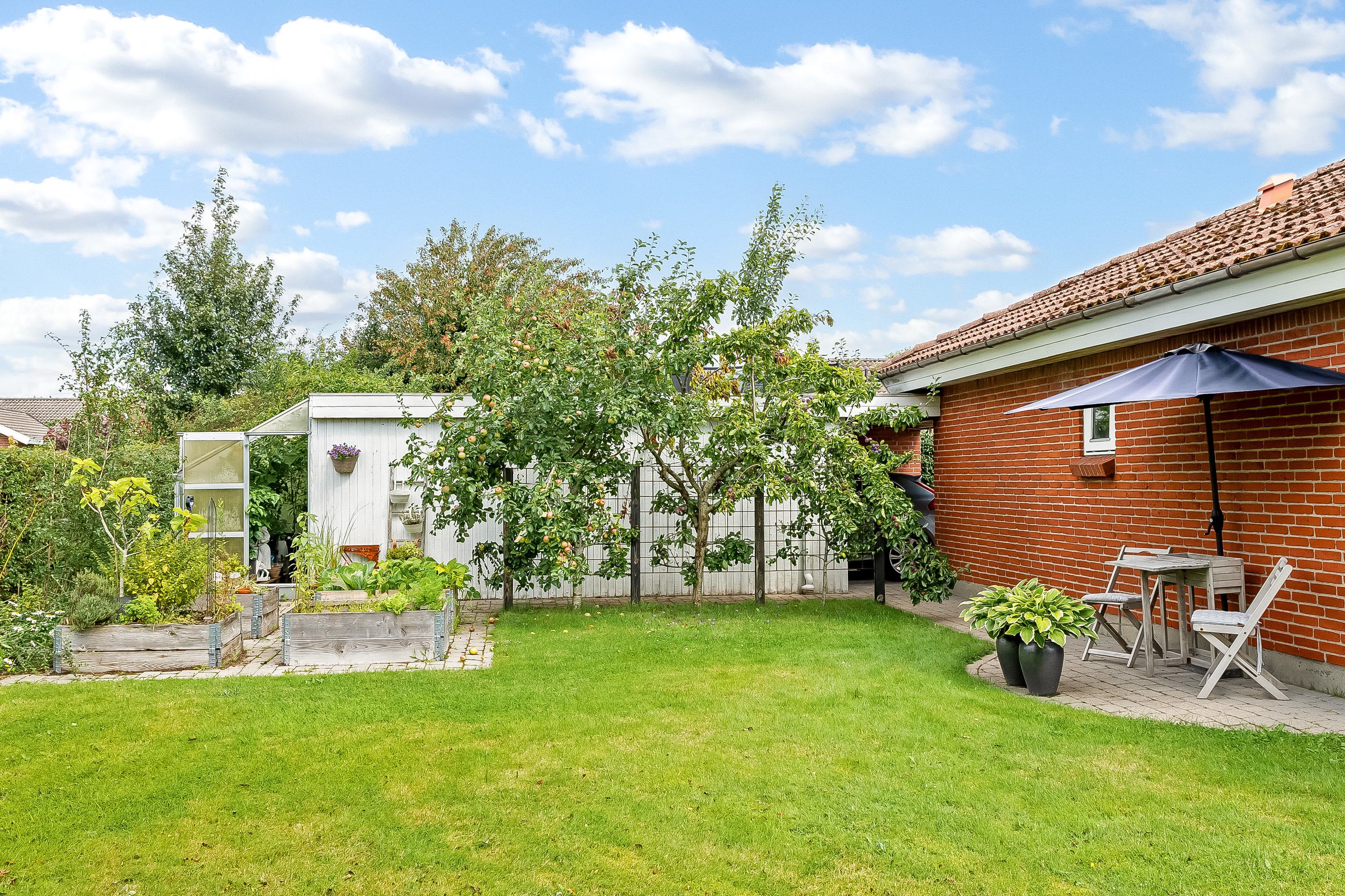 Fremhævet have billede i fuldskærmstilstand. Billede af Julivænget 52, Bramdrupdam, 6000 Kolding