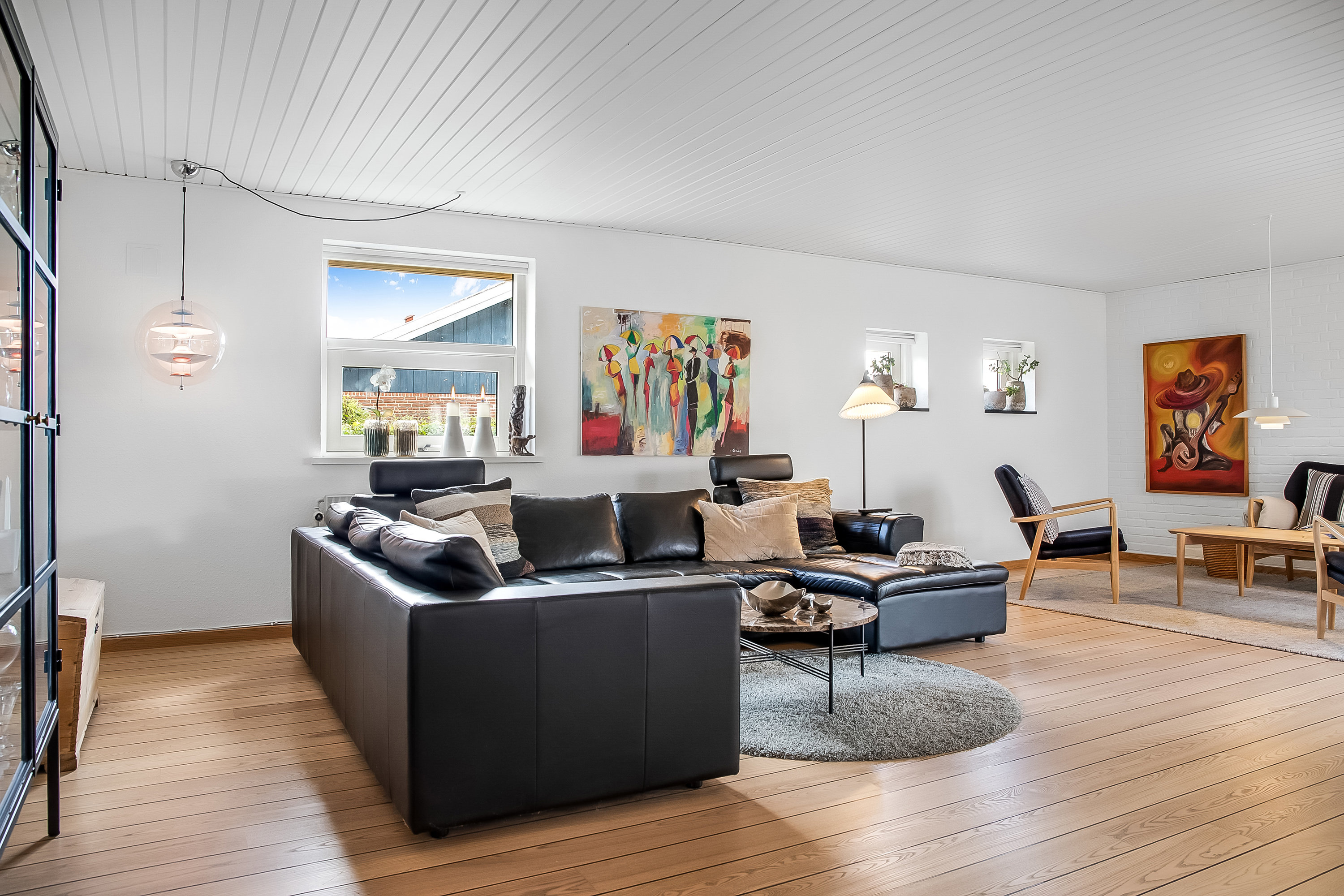 Fremhævet stue billede i fuldskærmstilstand. Billede af Julivænget 52, Bramdrupdam, 6000 Kolding