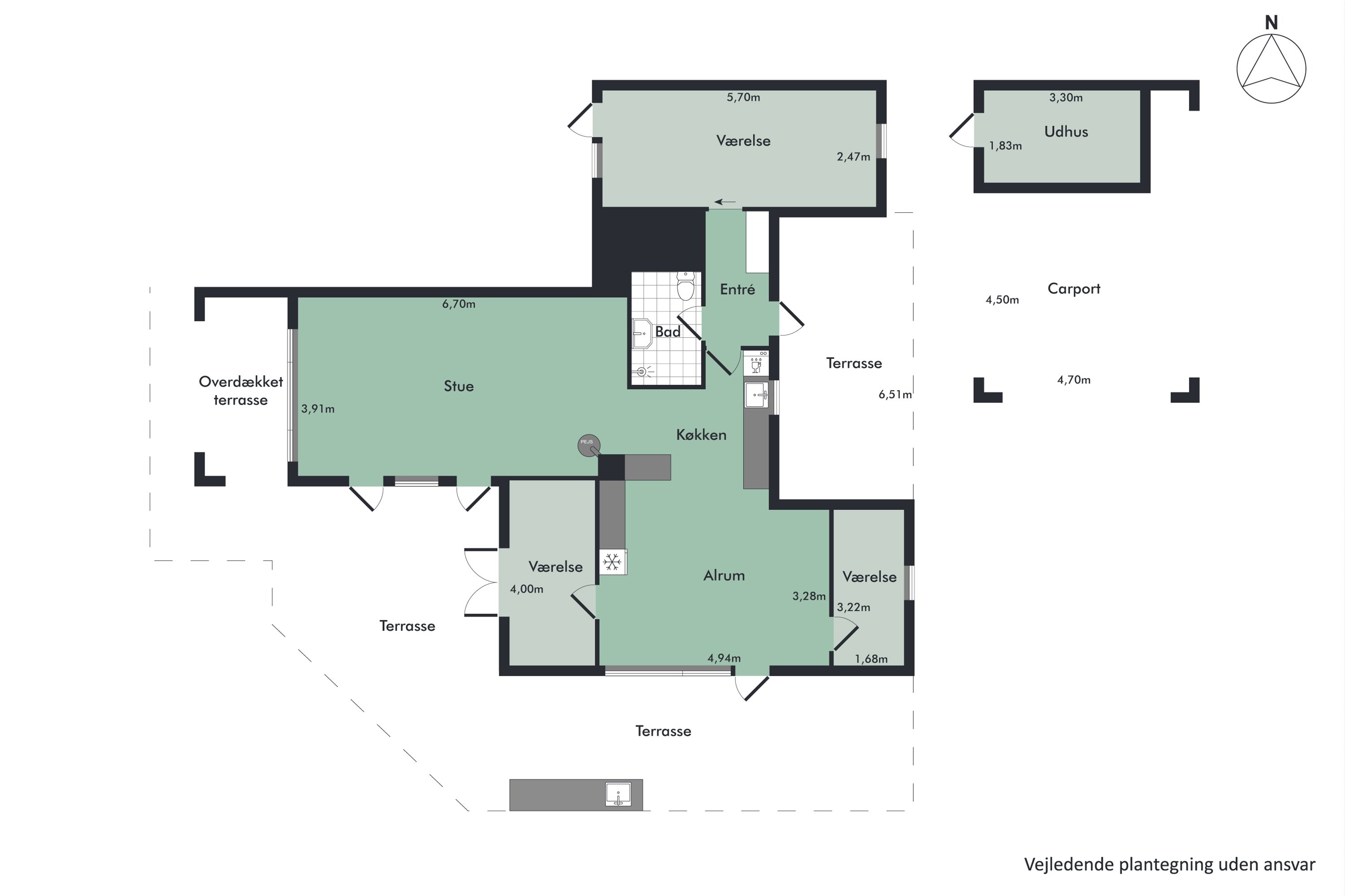 Plantegninger billede af Kongevangen 11, Koldkær, 9370 Hals