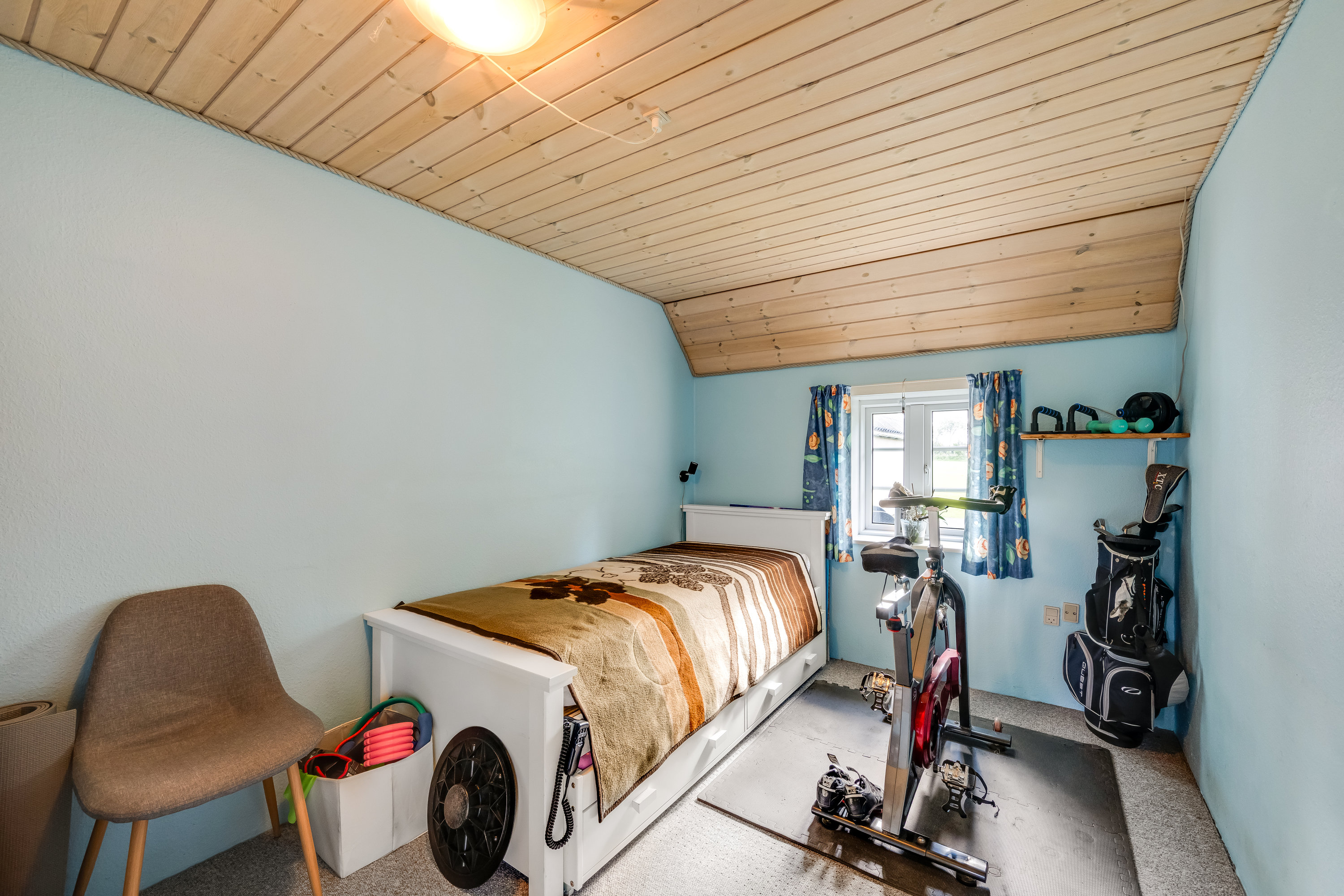 Fremhævet soveværelse billede i fuldskærmstilstand. Billede af Kollevej 60, 6830 Nørre Nebel