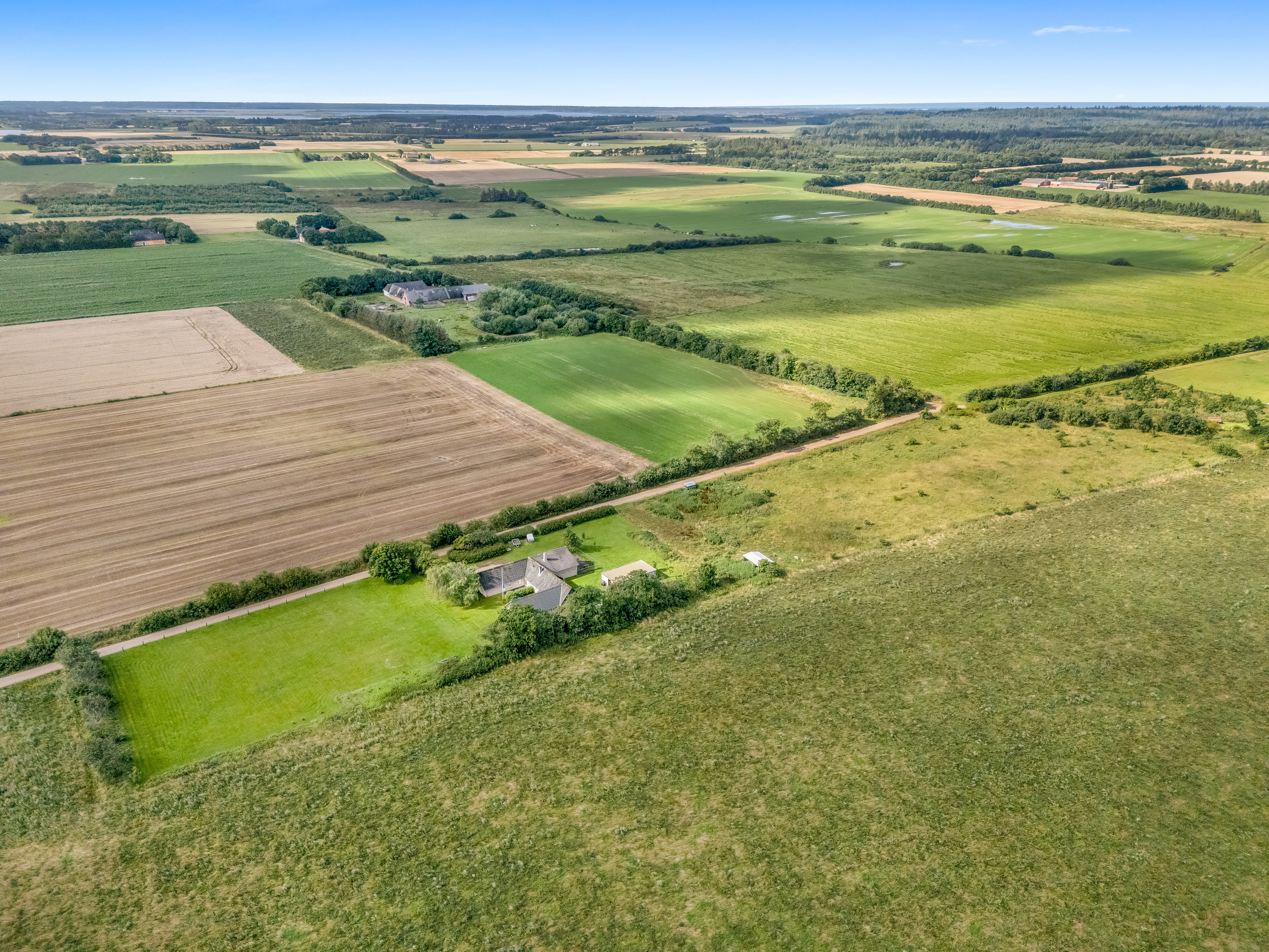 Fremhævet luftfoto billede i fuldskærmstilstand. Billede af Kollevej 60, 6830 Nørre Nebel
