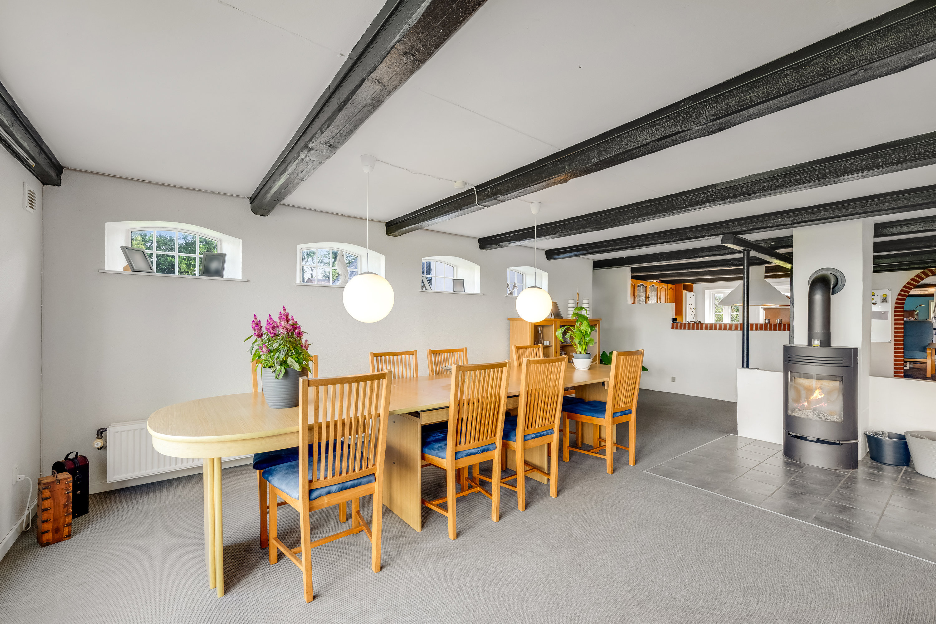 Fremhævet stue billede i fuldskærmstilstand. Billede af Kollevej 60, 6830 Nørre Nebel