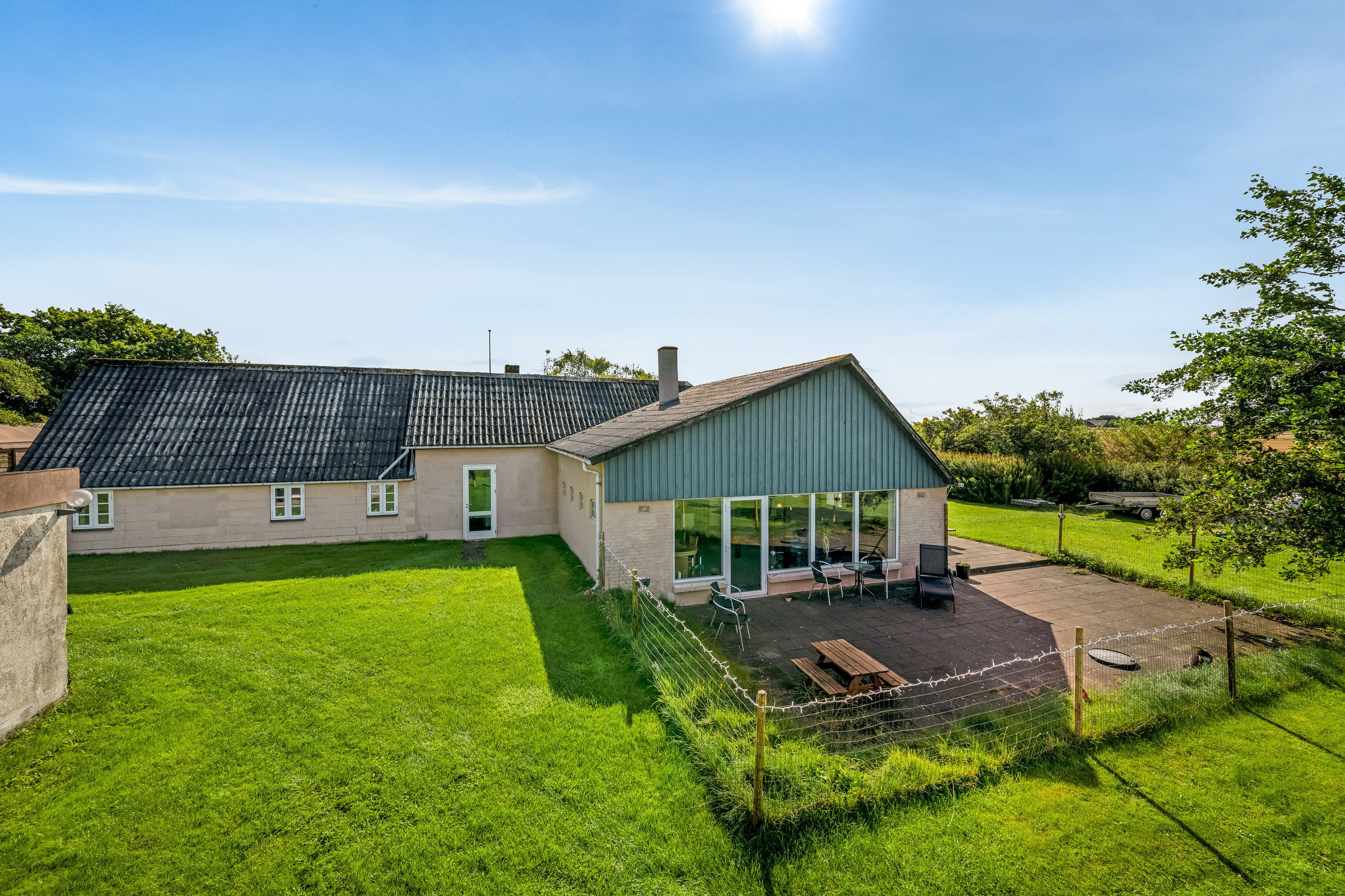 Fremhævet facade billede i fuldskærmstilstand. Billede af Kollevej 60, 6830 Nørre Nebel