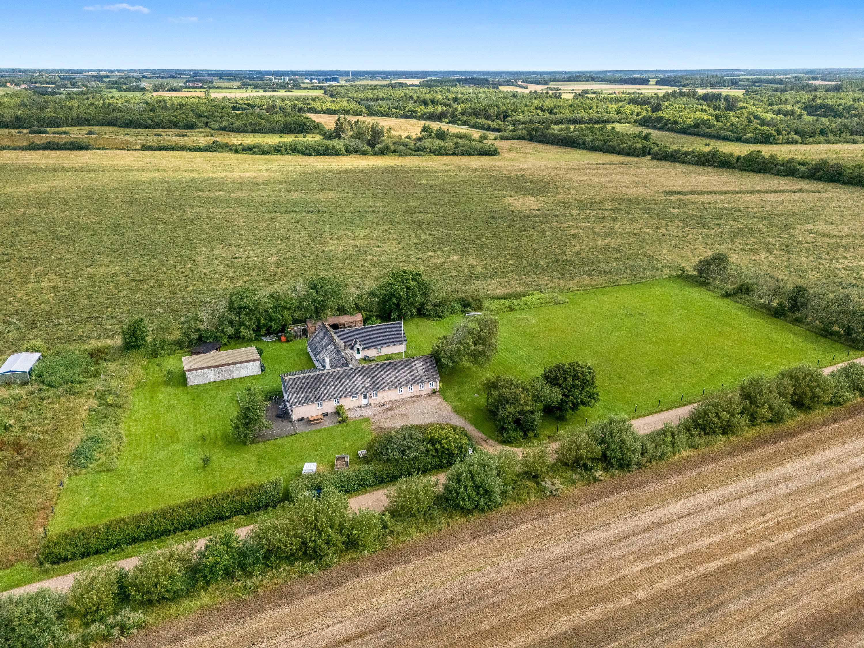 Miniaturebillede 1: luftfoto. Billede af Kollevej 60, 6830 Nørre Nebel