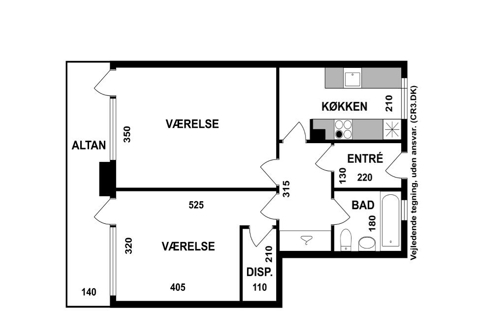 Plantegninger billede af Dalstrøget 100, 4., 2870 Dyssegård