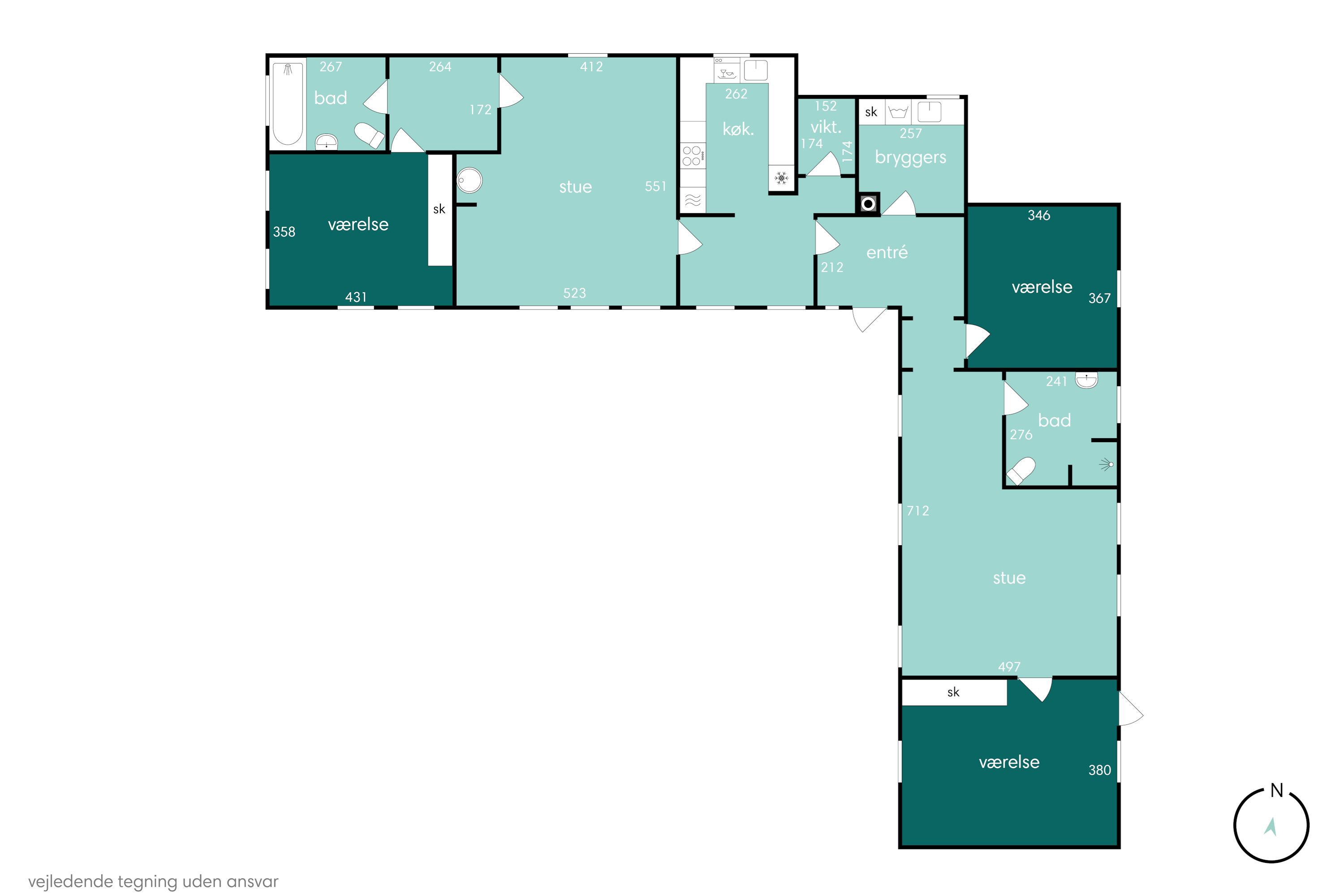 Plantegninger billede af Strandbyvej 67, Strandby Mk, 5683 Haarby