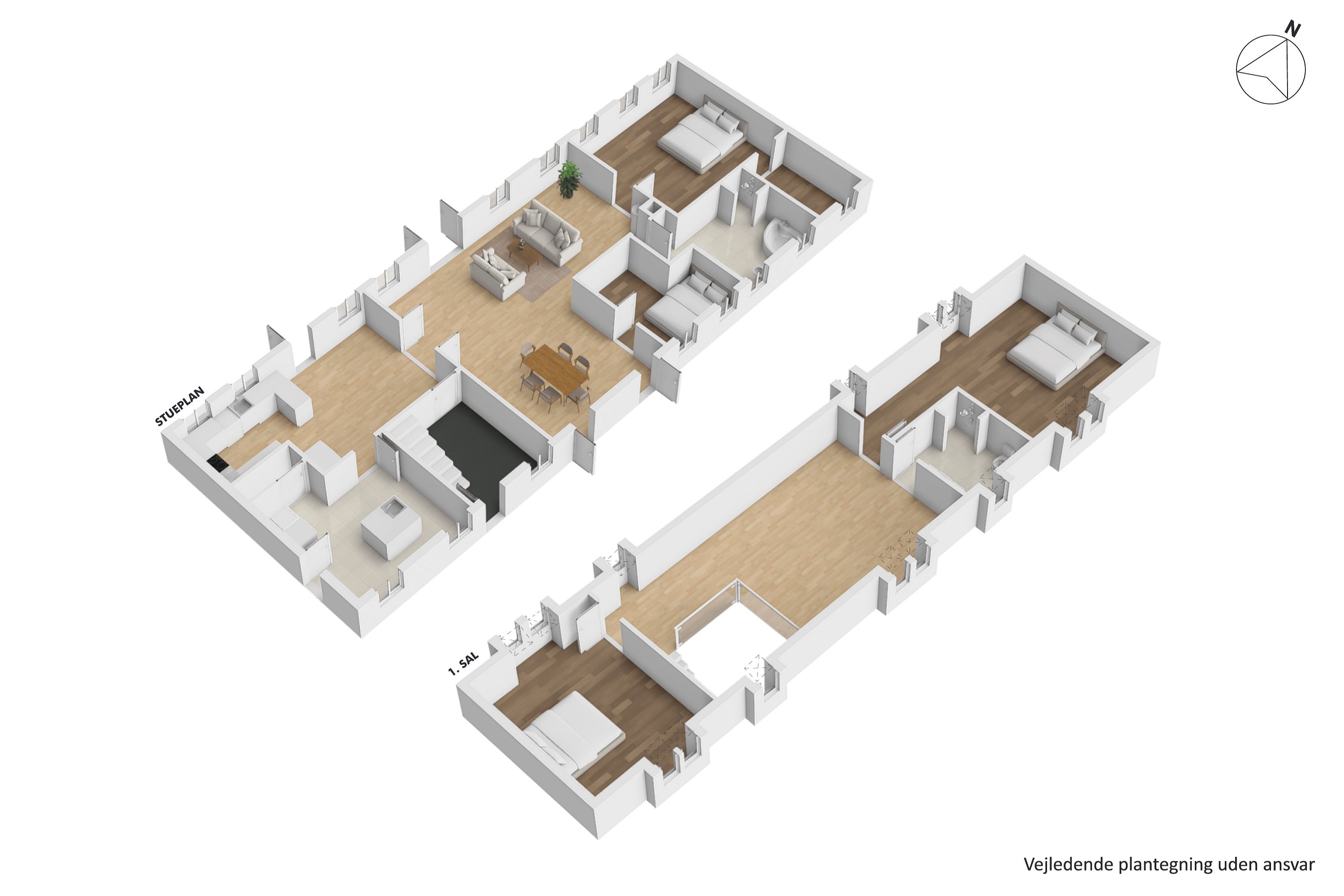 Plantegninger billede af Haarvej 19, Sandby, 8382 Hinnerup