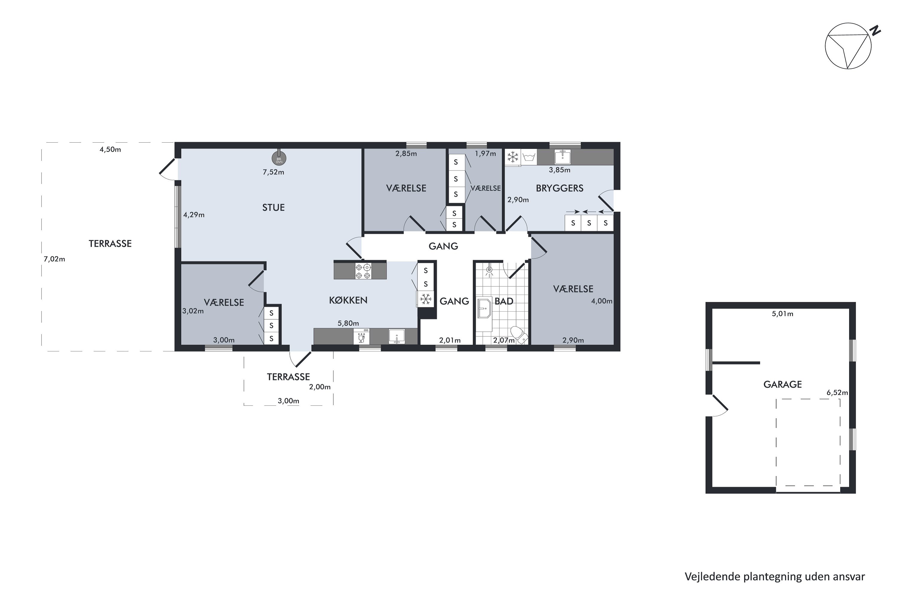 Plantegninger billede af Højbakkevej 36B, Biersted, 9440 Aabybro