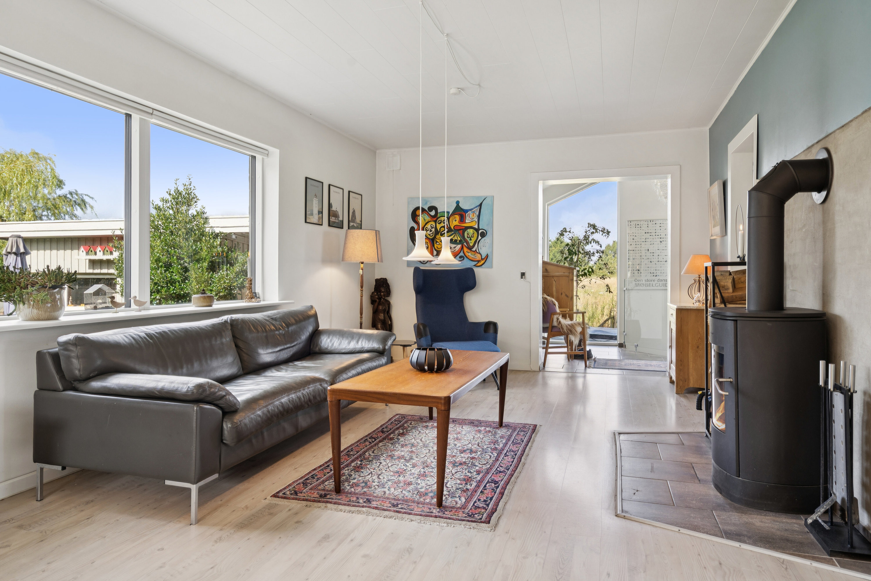 Fremhævet stue billede i fuldskærmstilstand. Billede af Brandskov 35, Vråmose, 4654 Faxe Ladeplads