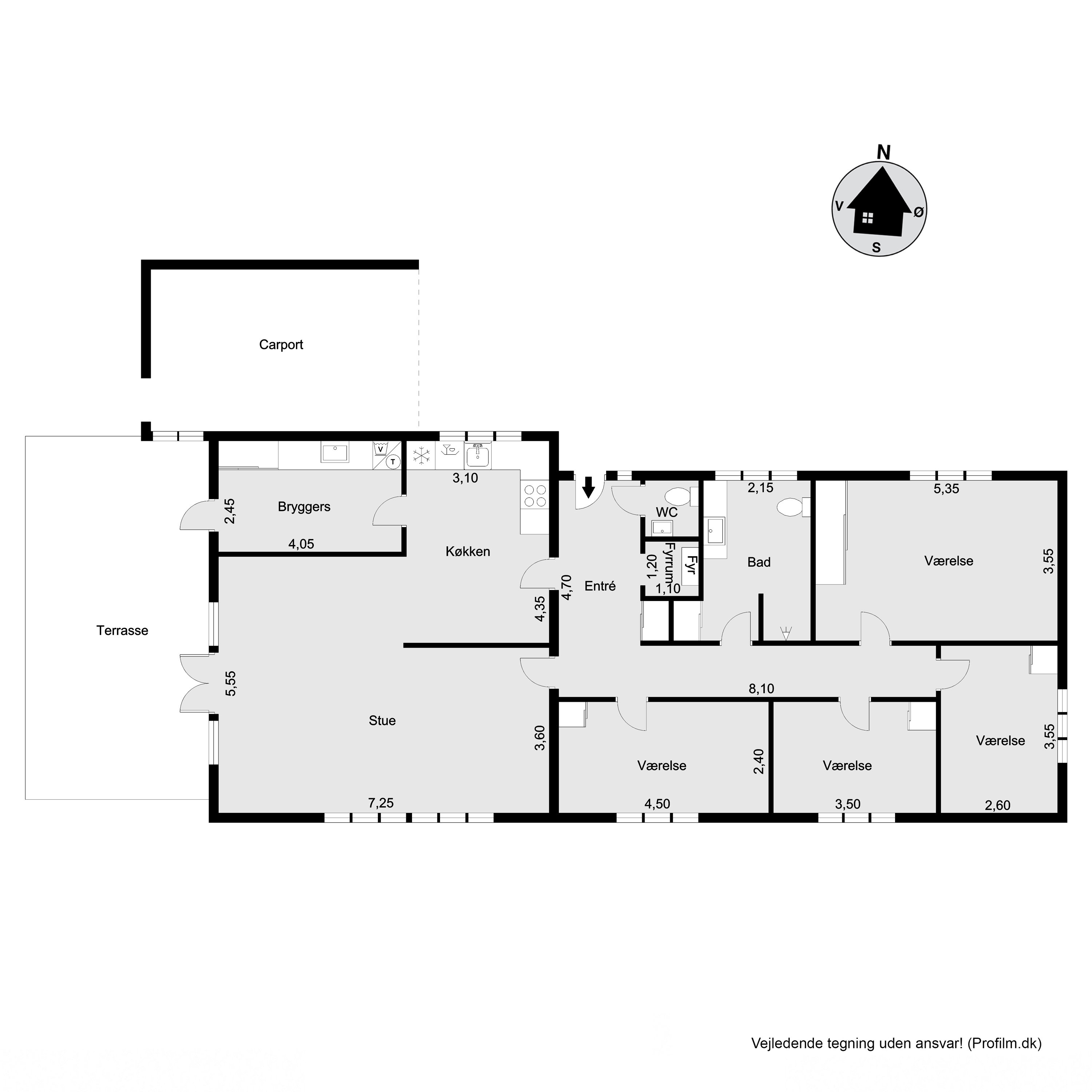 Plantegninger billede af Jernbæk Alle 38, Ramløse, 3200 Helsinge