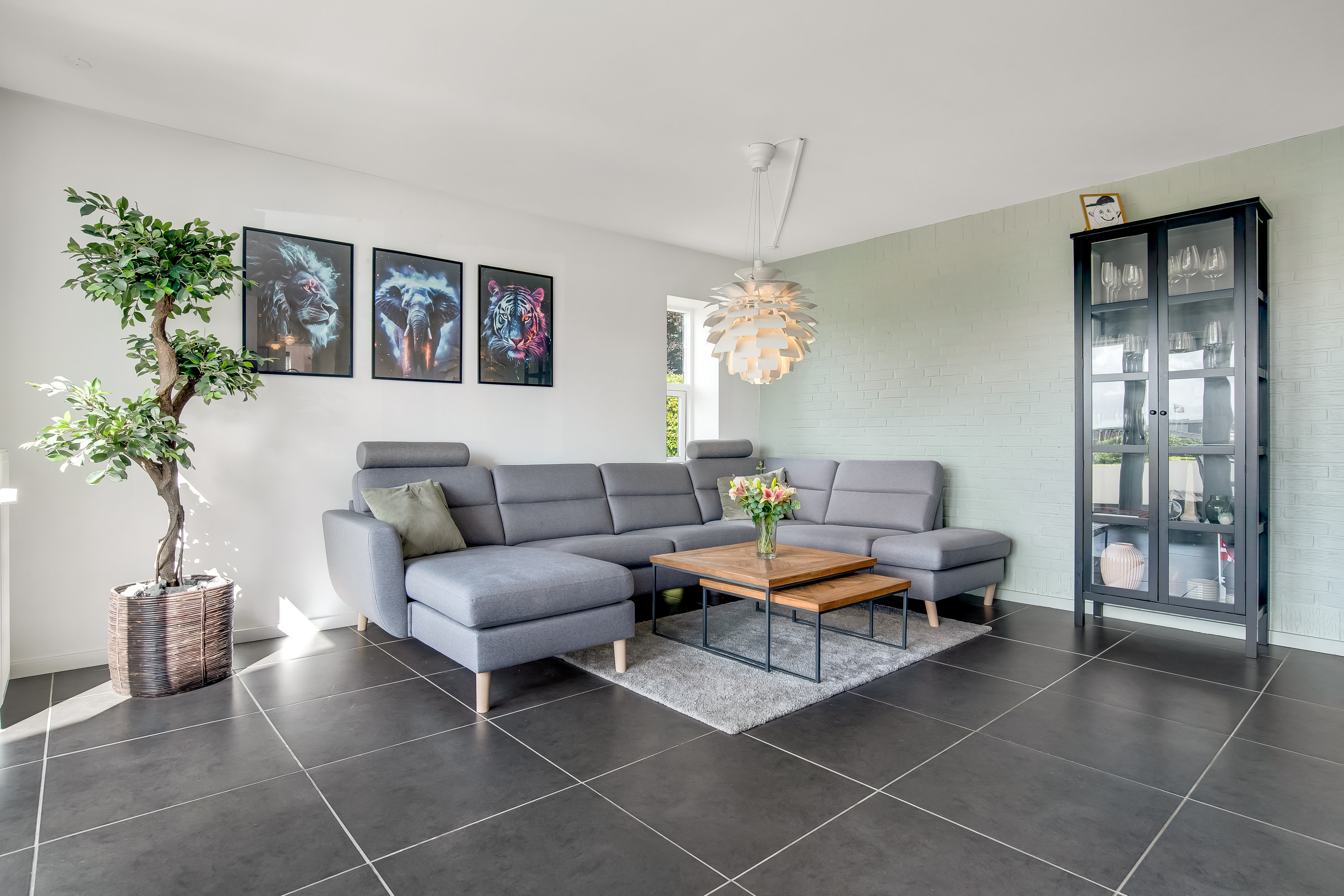 Fremhævet stue billede i fuldskærmstilstand. Billede af Gartnerivej 6, 7500 Holstebro